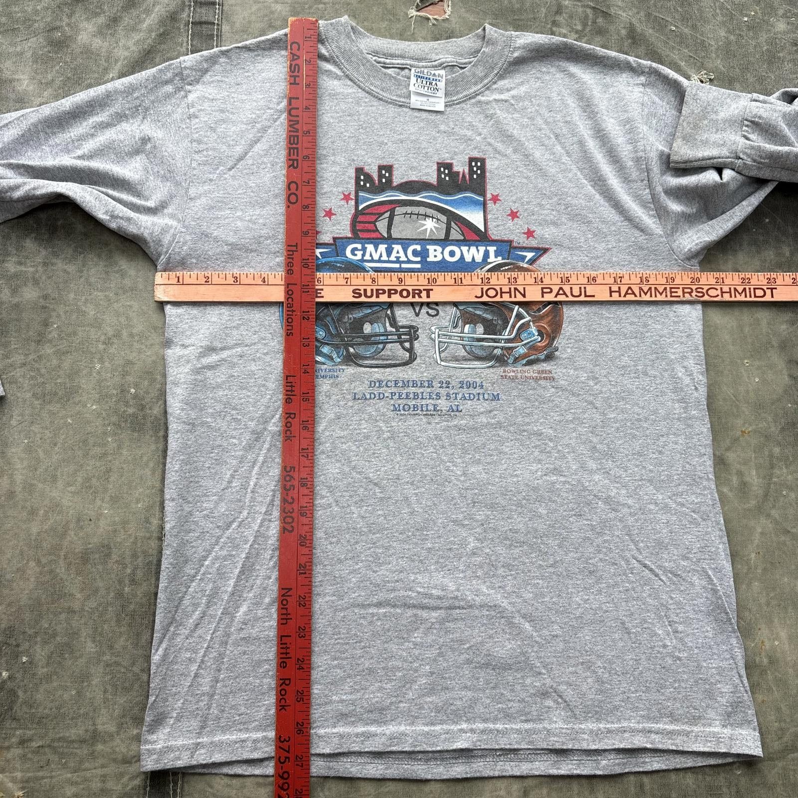 Gildan Vintage GMAC Bowl Memphis Tigers Bowling Green Falcons Shirt Size US M / EU 48-50 / 2 - 4 Thumbnail
