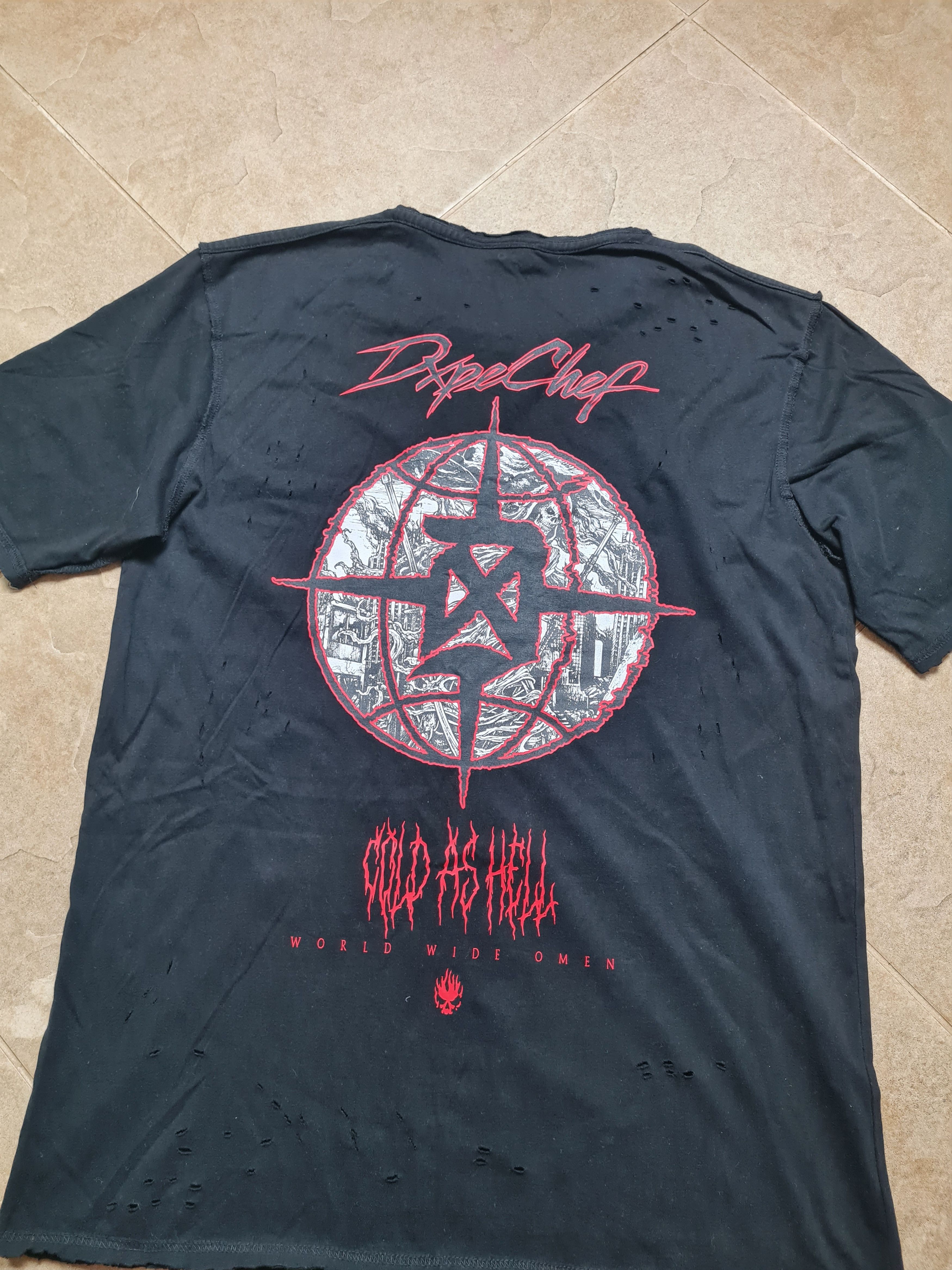 Dxpe Chef Dxpe Chef Distressed Tee Heavy Metal Skull Grunge Punk Goth Size US M / EU 48-50 / 2 - 23 Thumbnail