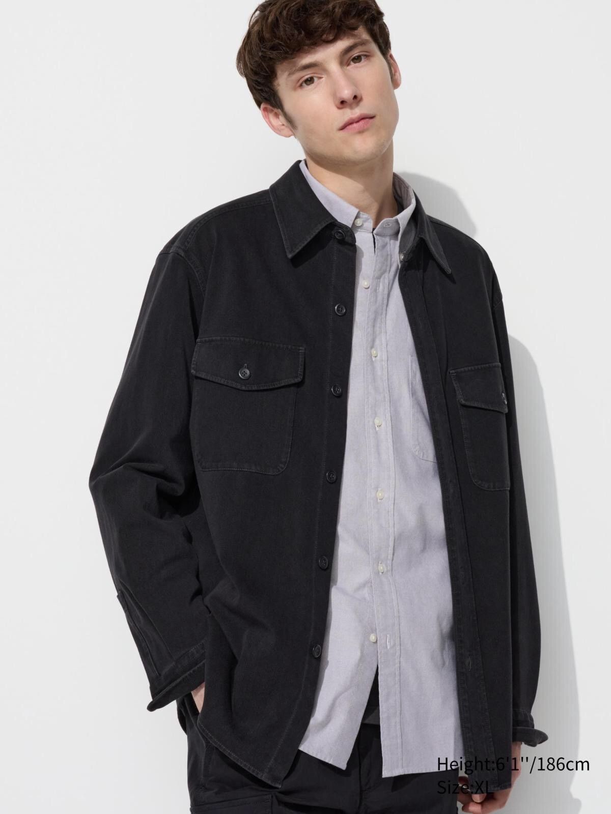 Lemaire × Uniqlo Uniqlo X Christophe Lemaire Oversize Denim Button Jacket Size US XL / EU 56 / 4 - 1 Thumbnail