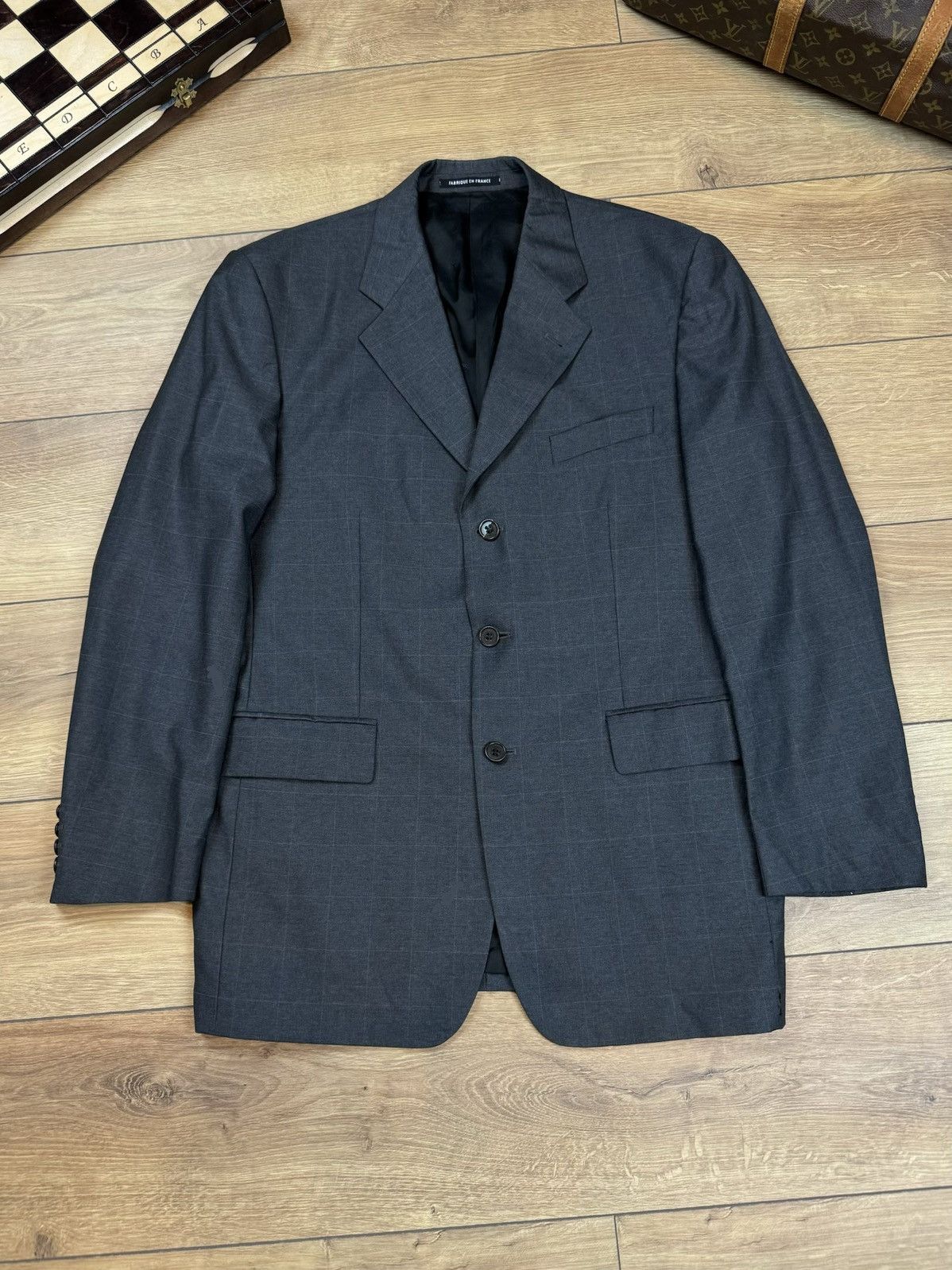 Yves Saint Laurent Vintage wool blazer Yves Saint Laurent original luxury item Size 48L - 1 Thumbnail