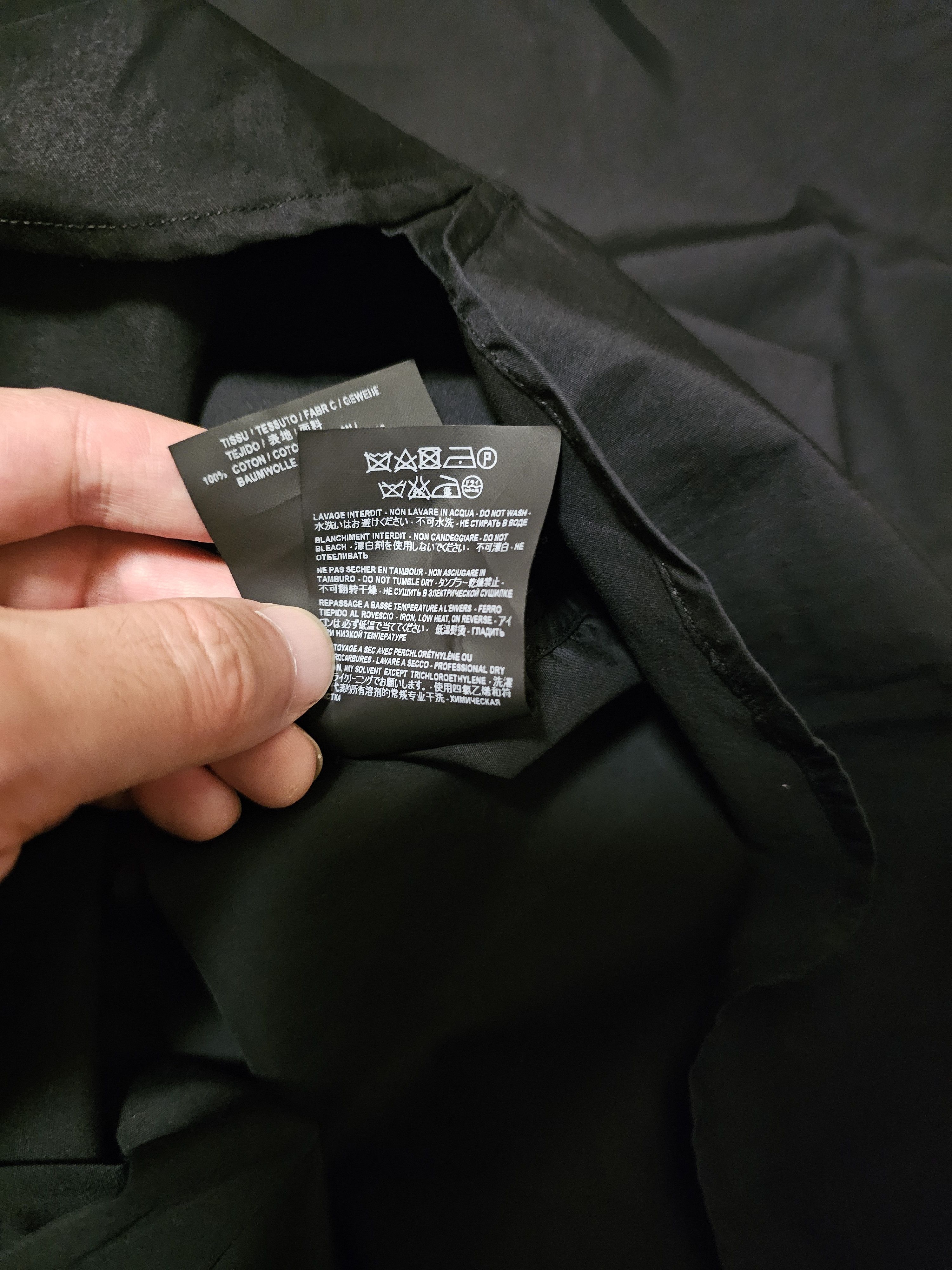 Saint Laurent Paris Saint Laurent Men's Black Shirt Size 38 Size US L / EU 52-54 / 3 - 6 Thumbnail