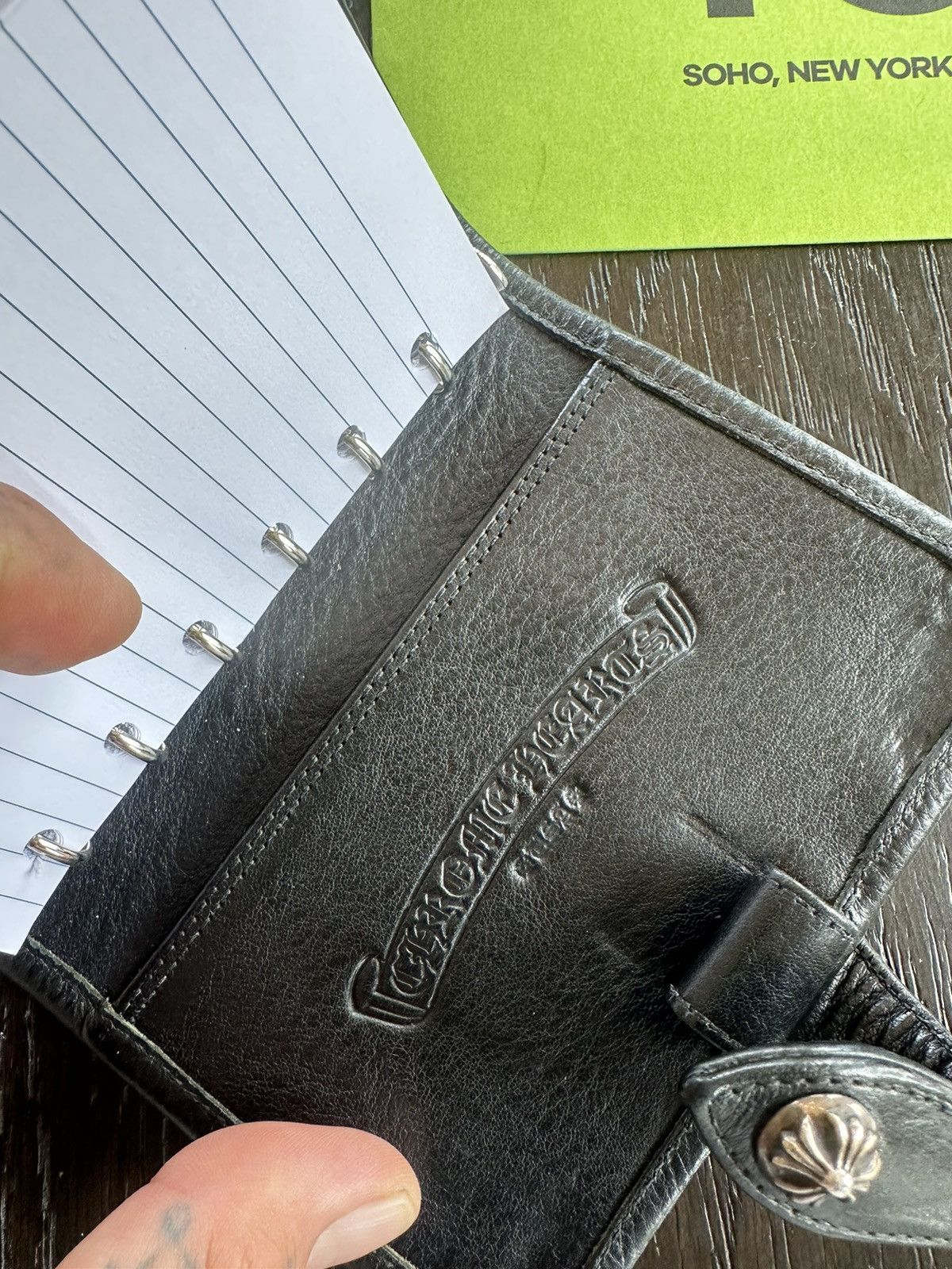 Chrome Hearts CHROME HEARTS NEW NOTEBOOK JOURNAL CROSS PATCH LEATHER Size ONE SIZE - 9 Thumbnail