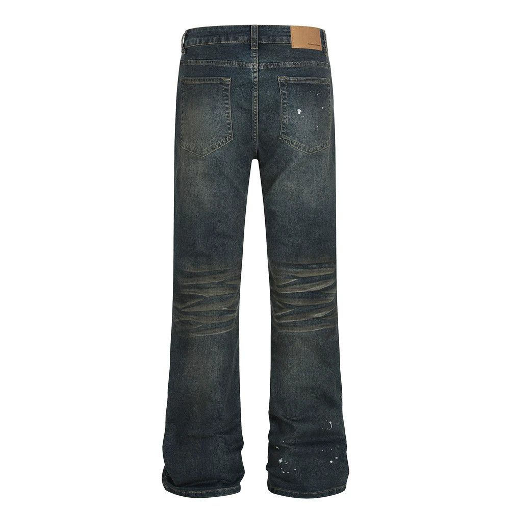 Vintage Men's retro casual flared dirty jeans y2k Size US 32 / EU 48 - 2 Thumbnail