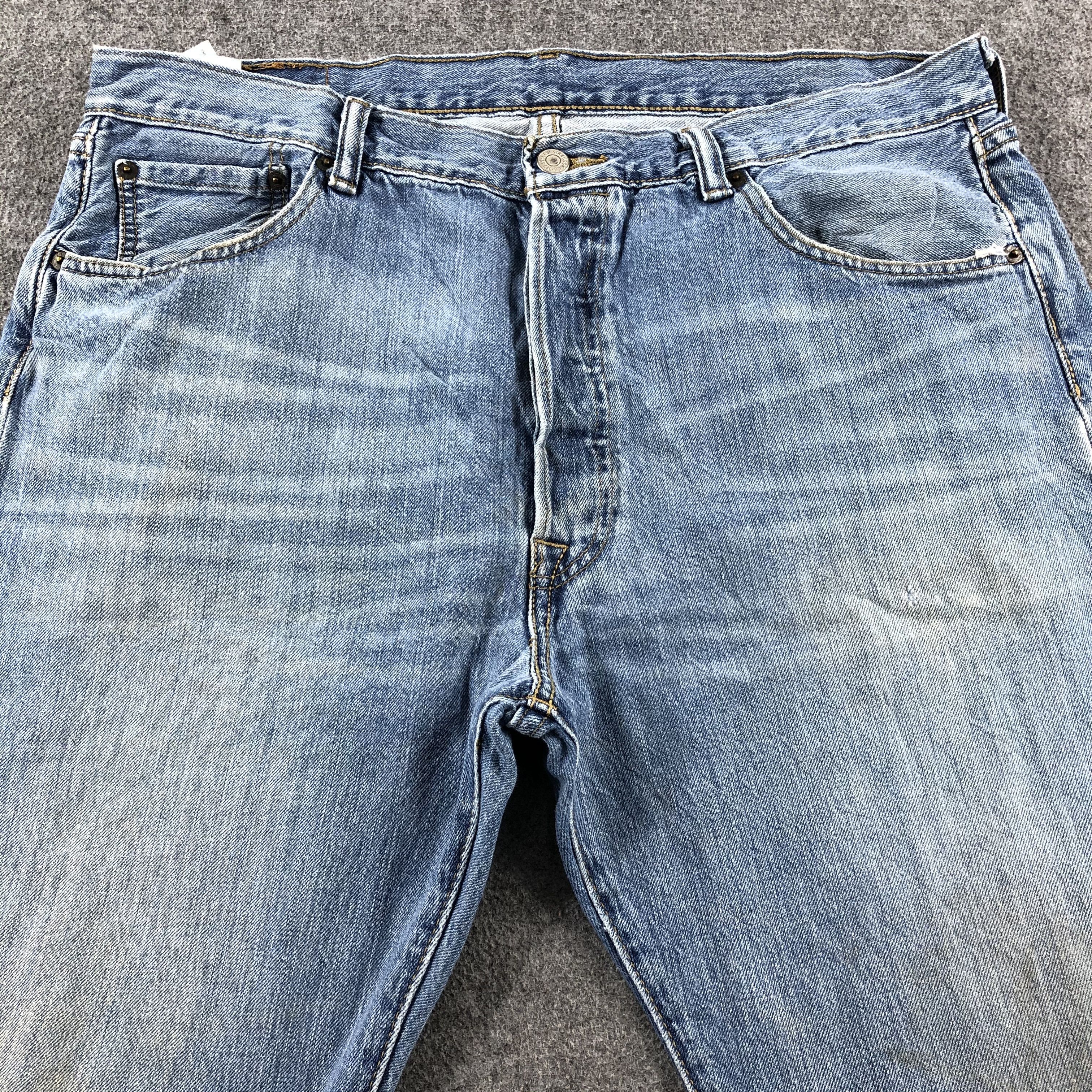 Levi's Vintage Blue Wash Levis 501 Jeans-J2538 Size US 37 - 3 Thumbnail
