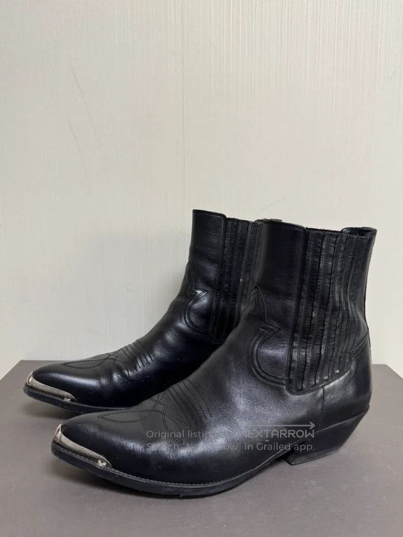 Celine CELINE Carved Iron Tip Western Cowboy Boots Size US 12 / EU 45 - 1 Thumbnail