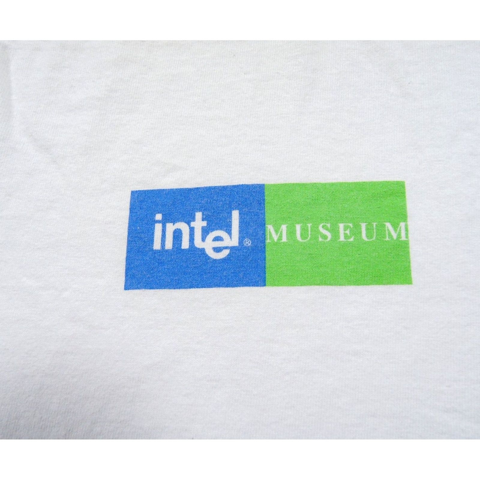 Vintage VINTAGE Intel Shirt Mens Large White Tech Tee Computer Software Crewneck Y2K Size US L / EU 52-54 / 3 - 2 Thumbnail