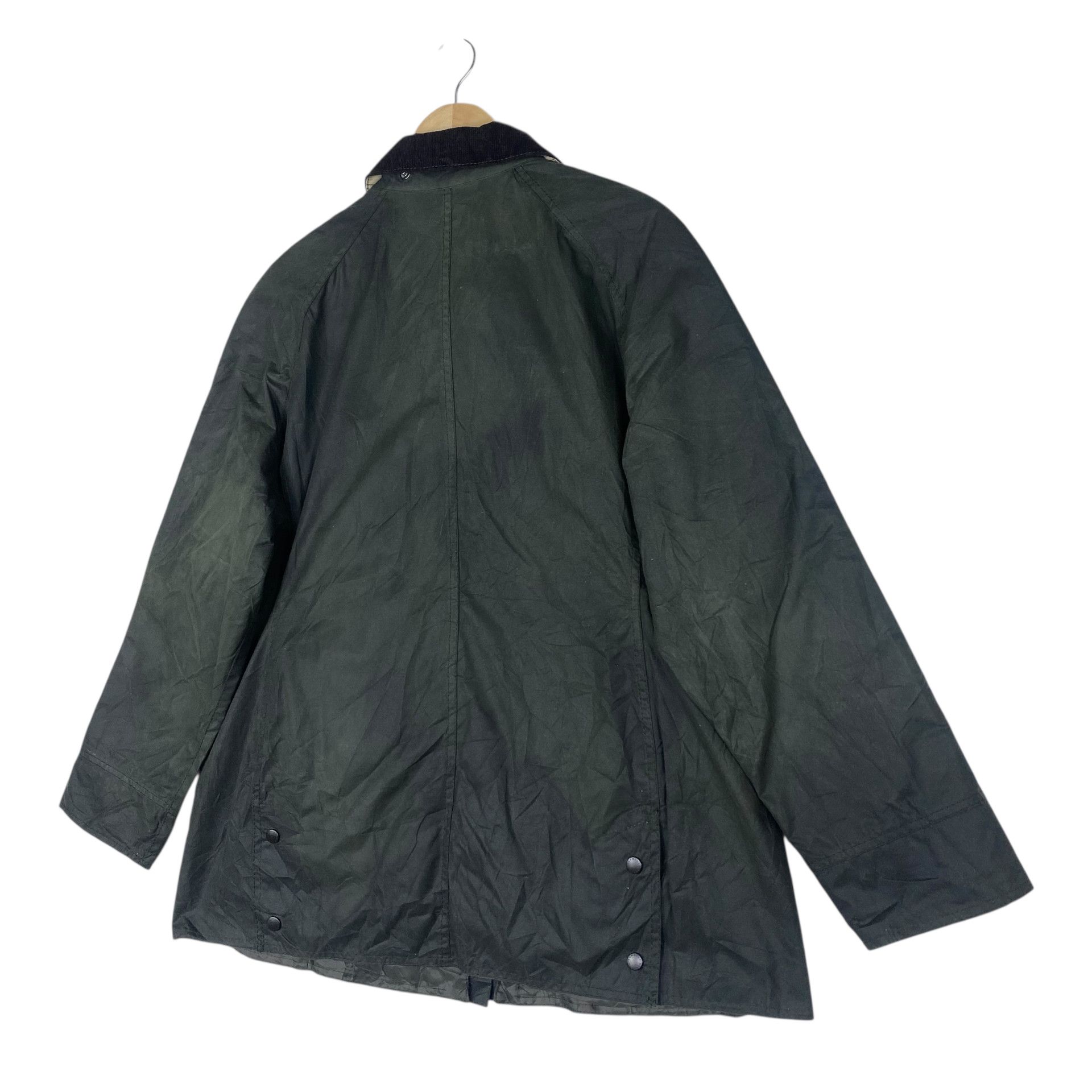 Barbour 💥 VINTAGE BARBOUR OLIVE BEDALE WAXED JACKET Size US L / EU 52-54 / 3 - 8 Thumbnail