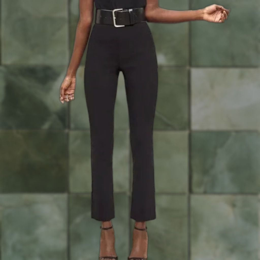 Vintage MM Lafleur The Foster Straight Leg Everstretch Pants Black 6 Women Dress Pants Office Business Stretch Twill Solid Zip Size 28" / US 6 / IT 42 - 1 Thumbnail
