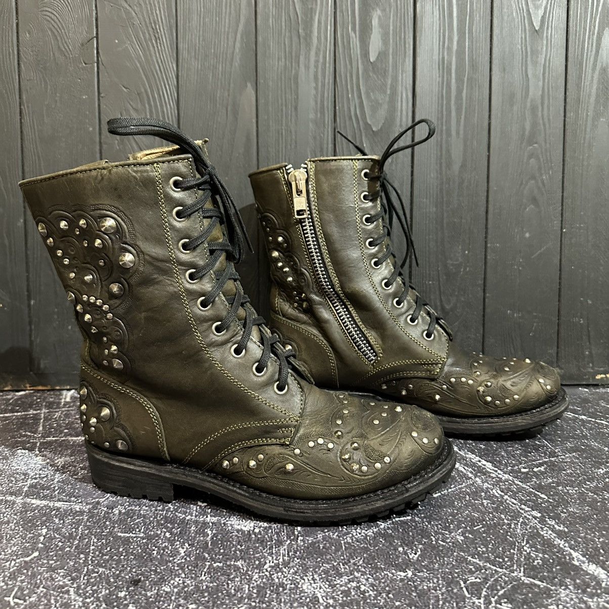 ASH ASH - Women’s Leather BIKER Boots 39 Rick Owens Style Size US 9 / IT 39 - 2 Thumbnail