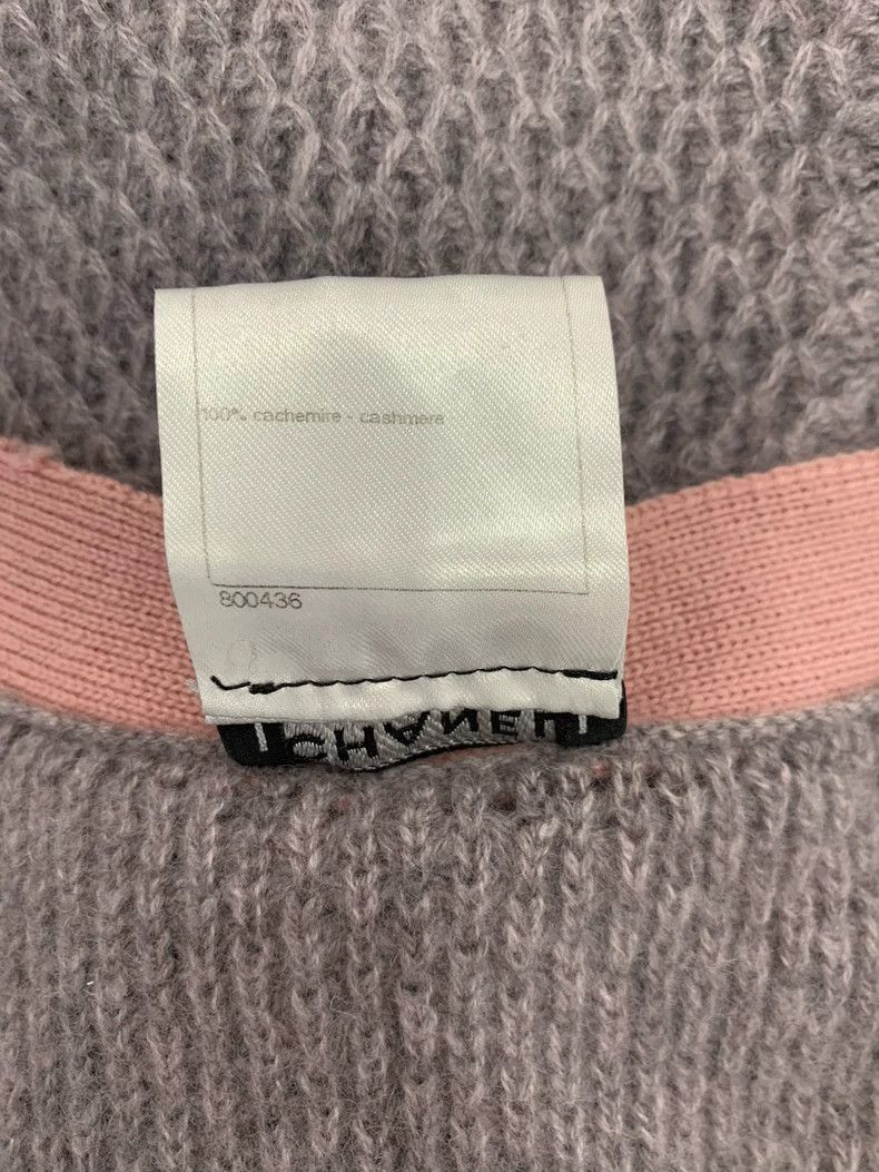 Chanel Chanel Gray Pink Wool Cardigan Sweater Size XS / US 0-2 / IT 36-38 - 5 Thumbnail