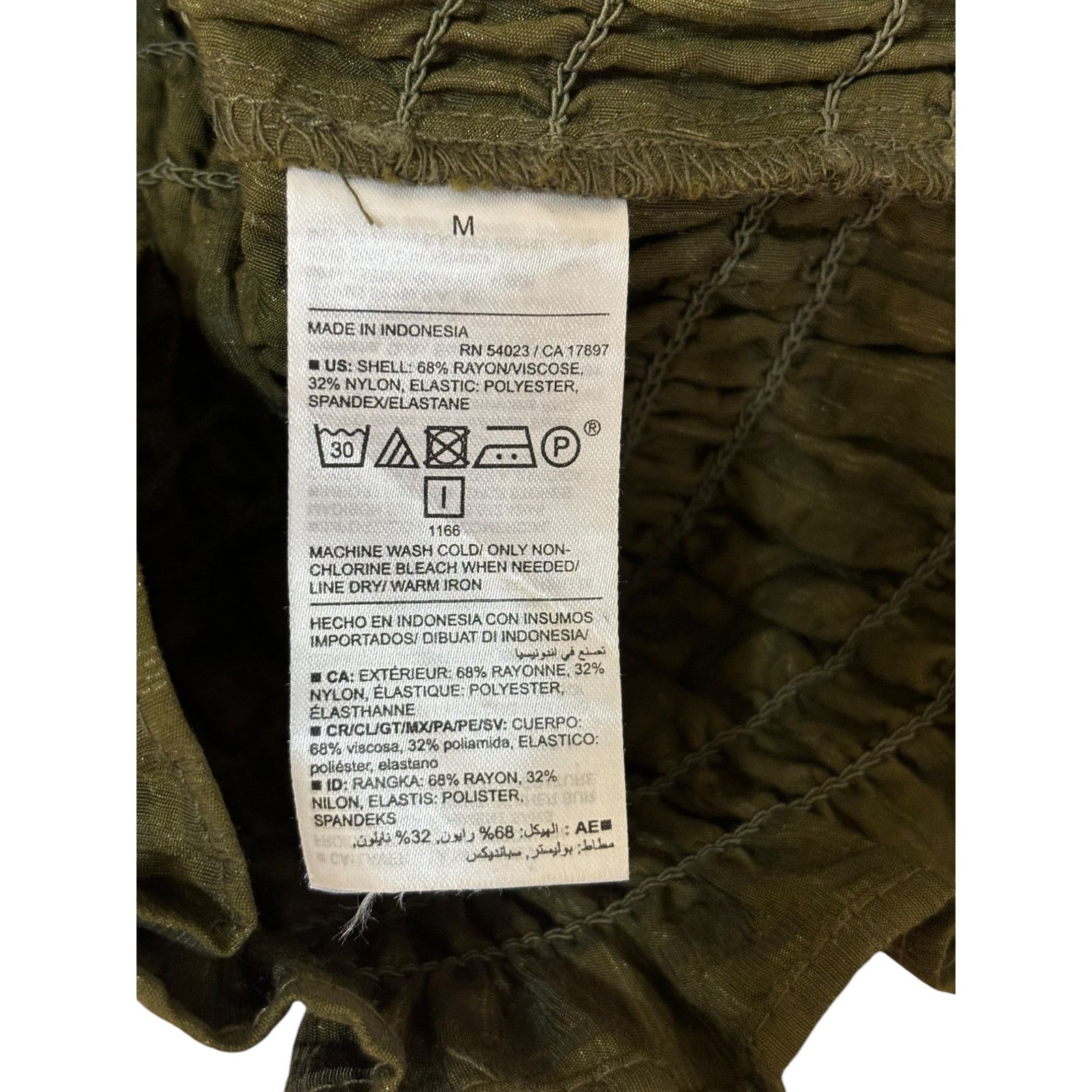 Old Navy Old Navy Top Women Medium Olive Green Milkmaid Coquette Size M / US 6-8 / IT 42-44 - 7 Thumbnail