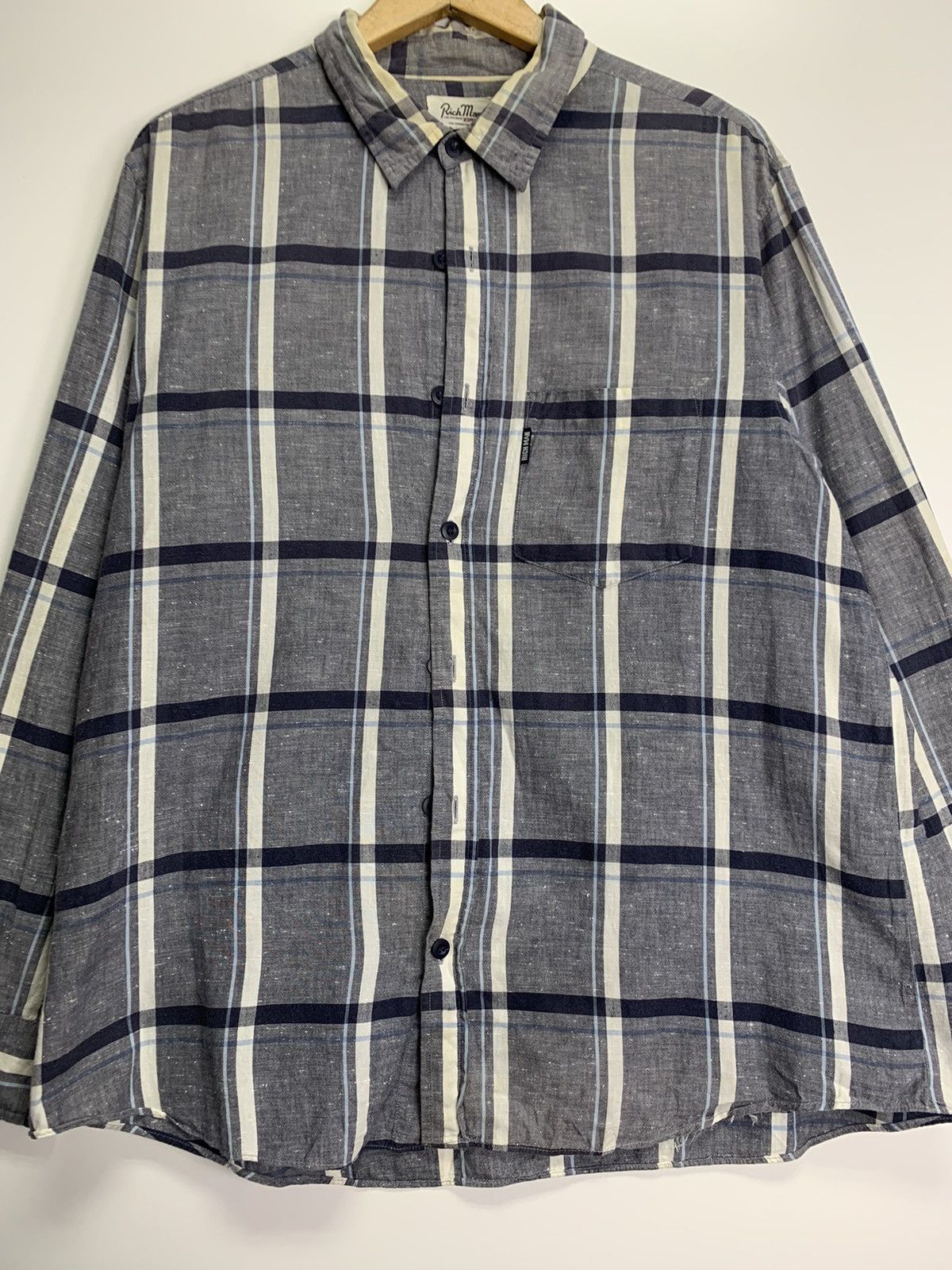 Flannel × Japanese Brand × Vintage Vintage Rich Man Flannel Size US XXL / EU 58 / 5 - 2 Thumbnail