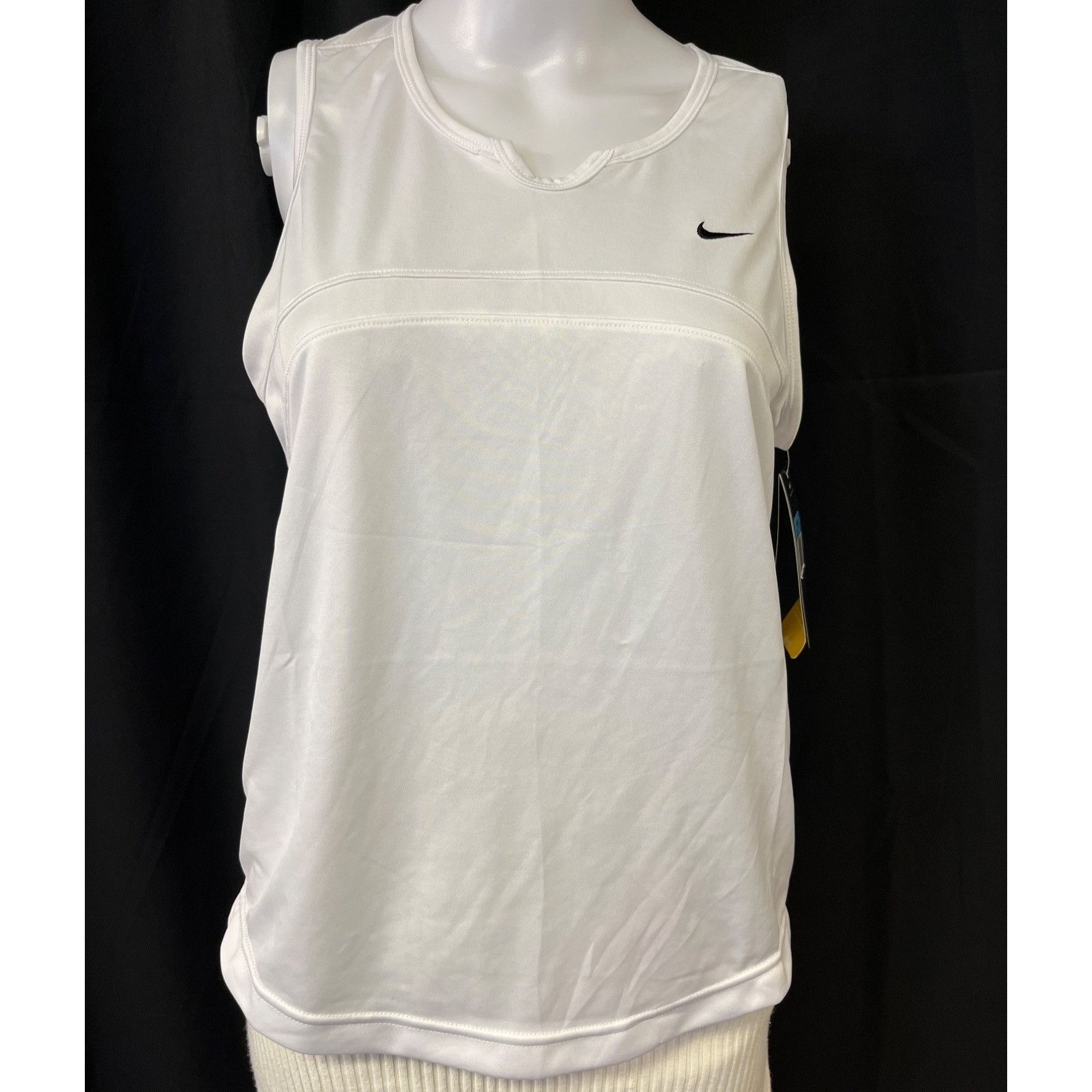 Nike Nike Dri-Fit Women's White Tennis Shirt/Tank Top Sz M SKU 46 Size M / US 6-8 / IT 42-44 - 1 Thumbnail