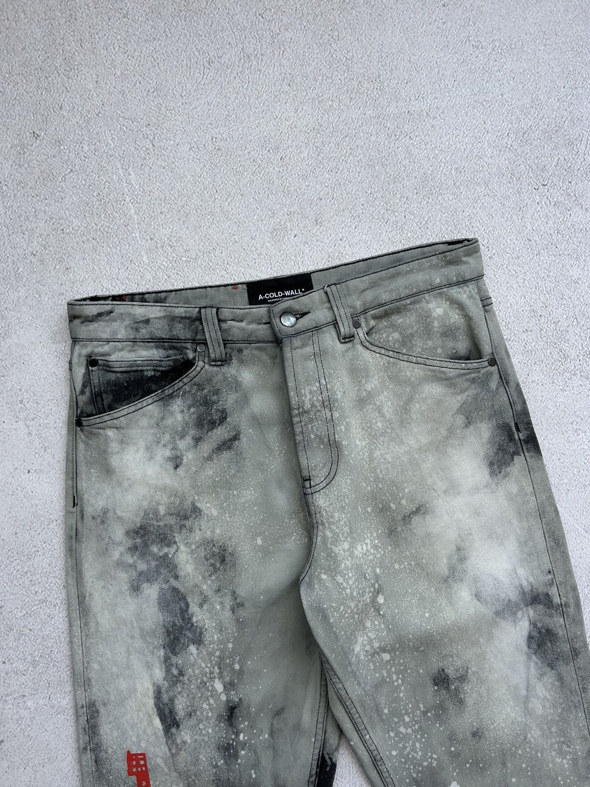 A-COLD-WALL* A-Cold-Wall Man's Tie-die Denim pants size 48 Size US 32 / EU 48 - 2 Thumbnail