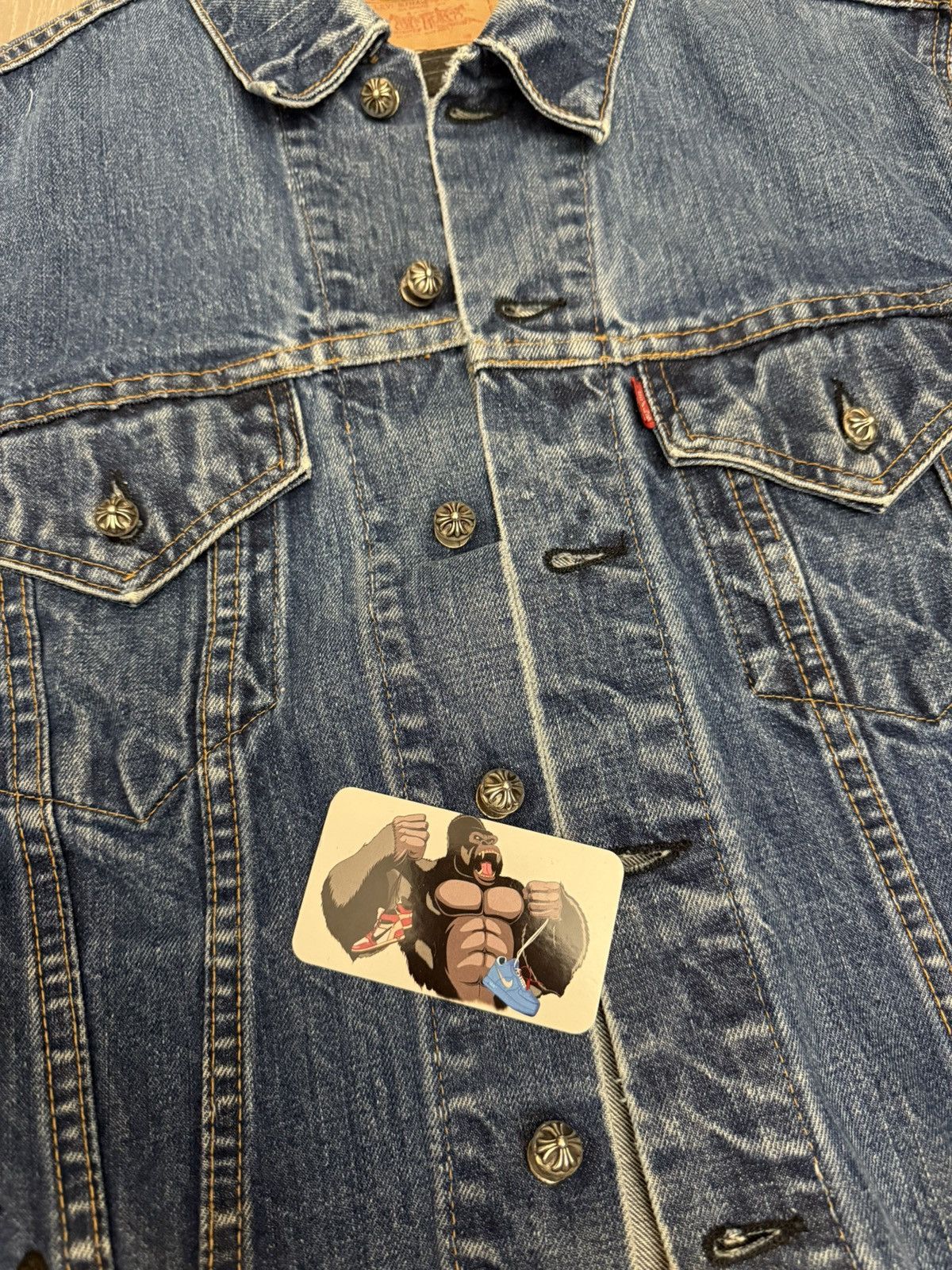 Chrome Hearts Chrome Hearts Levi's Cross Patch Type-3 Denim Trucker Jacket Size US L / EU 52-54 / 3 - 4 Thumbnail