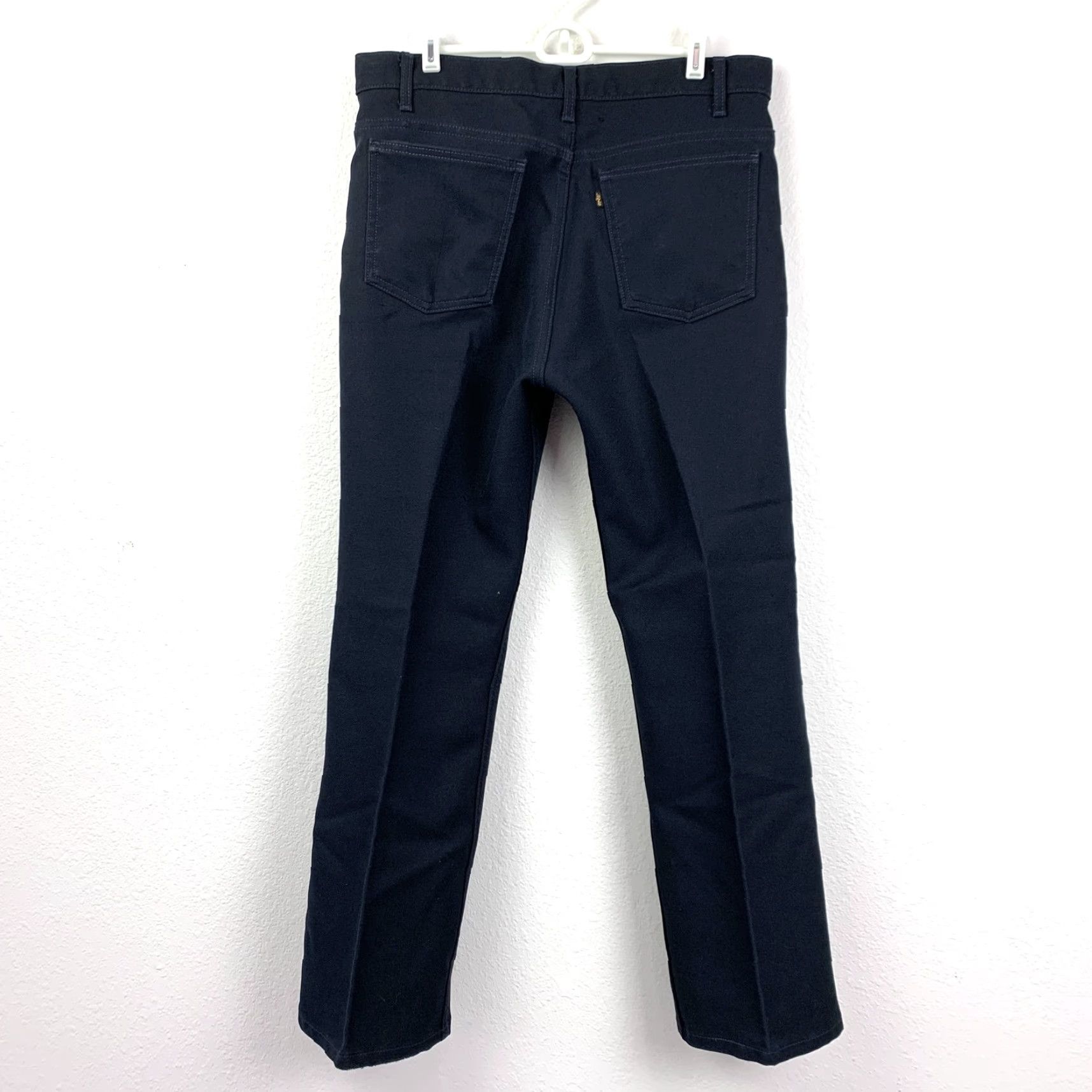 Levi's VINTAGE Levi's Men’s 36 x 30 Navy Dacron Polyester Straight Leg Pants Size US 36 / EU 52 - 3 Thumbnail