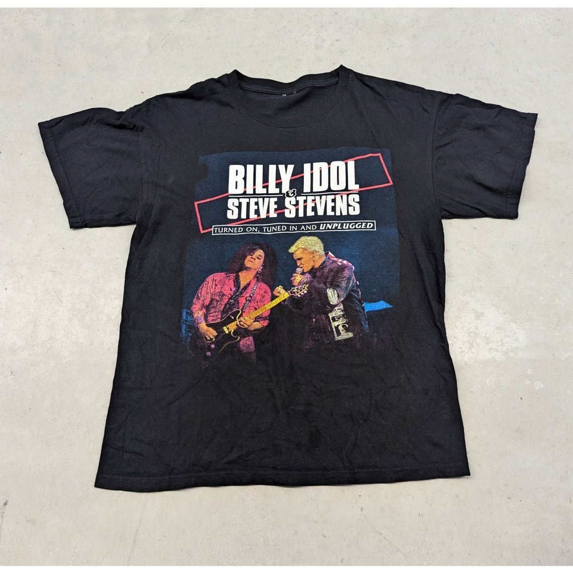 Band Tees 2019 Billy Idol and Steve Stevens Unpulgged Tour t-shirt Size US L / EU 52-54 / 3 - 1 Thumbnail