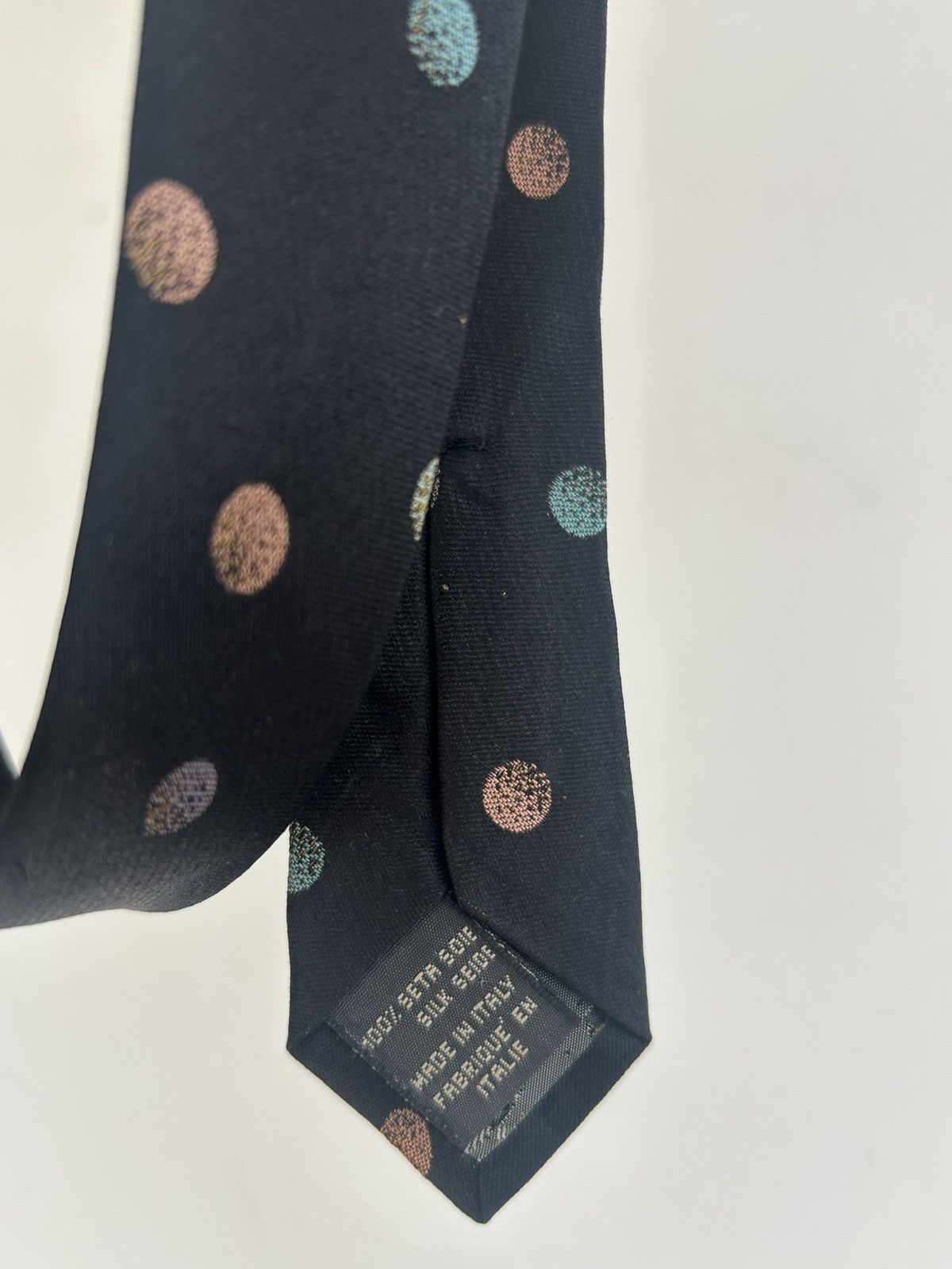 Jean Paul Gaultier JPG Paris Vintage Polkadot Tie Black Size ONE SIZE - 4 Thumbnail