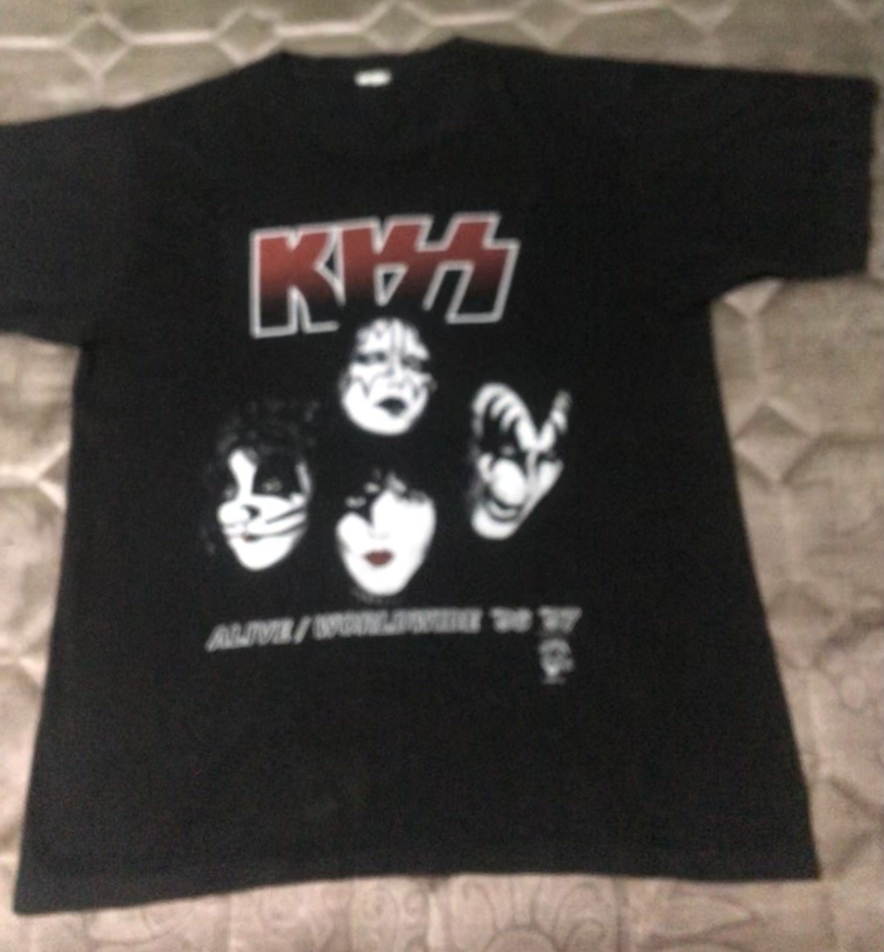 KISS Vintage Kiss Alive Tour 1996 Shirt Metallica AC DC Size US XL / EU 56 / 4 - 2 Thumbnail