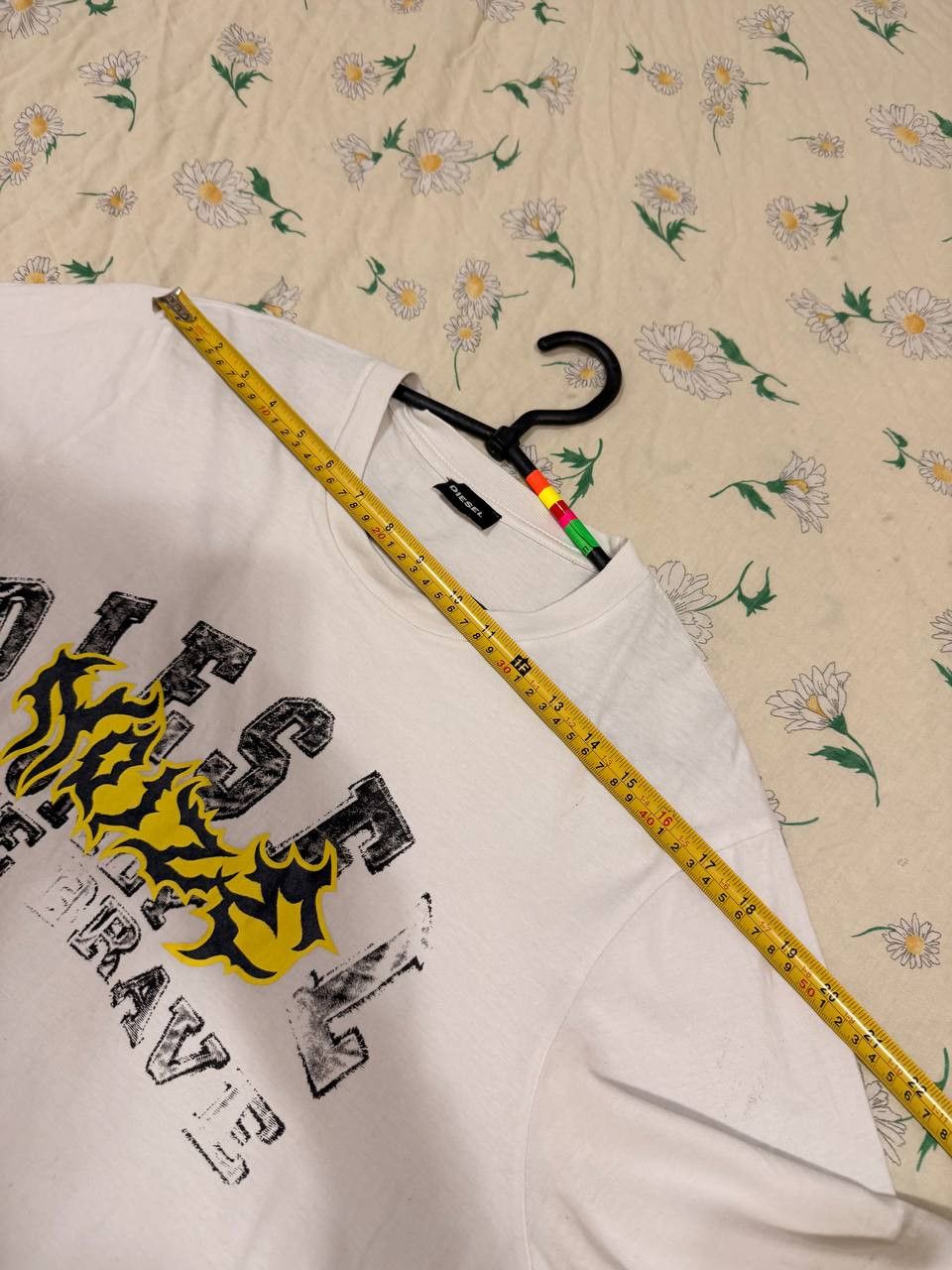Diesel Y2K white T-shirt Diesel Vintage big logo streetwear Size US L / EU 52-54 / 3 - 14 Thumbnail