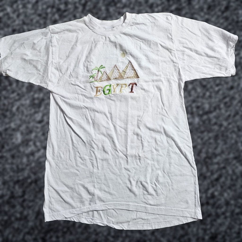Vintage VINTAGE Retro Womens XXL Egypt Pyramids T Shirt Stiched Souvenir Size XXL / US 16-18 / IT 52-54 - 1 Thumbnail