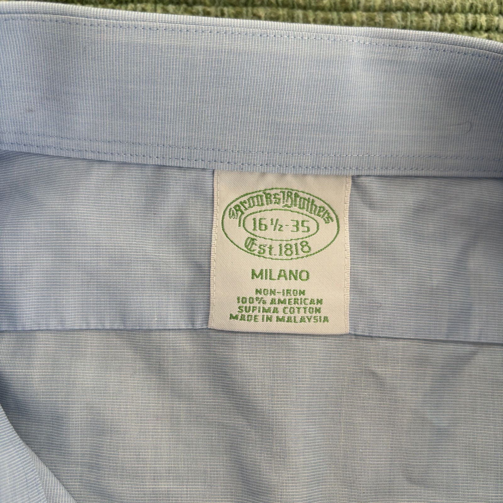 Brooks Brothers × Vintage Vintage Brooks Brothers Milano cotton button up dress shirt Size US XL / EU 56 / 4 - 3 Thumbnail
