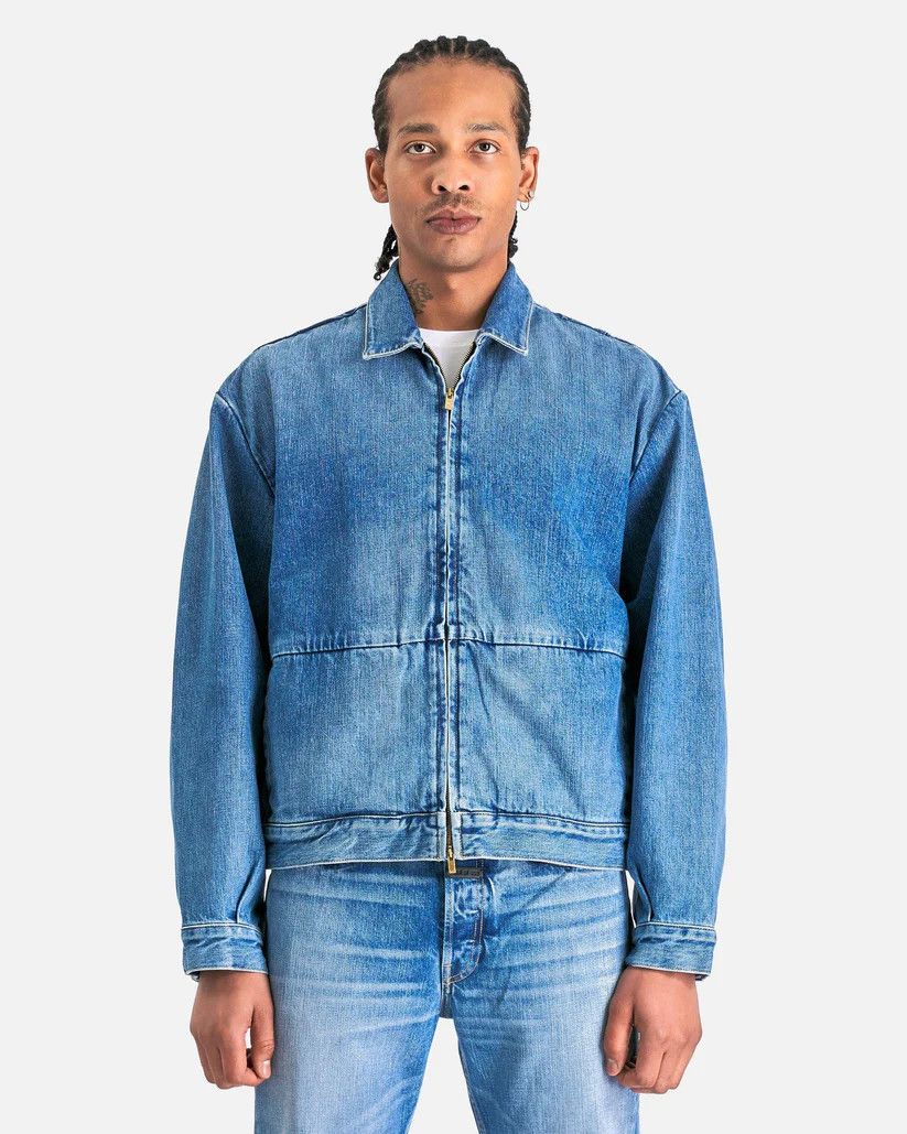 Fear of God o1s1v1r1oon0925 8Th Collection Denim Jacket in Indigo/Blue Size US S / EU 44-46 / 1 - 1 Thumbnail