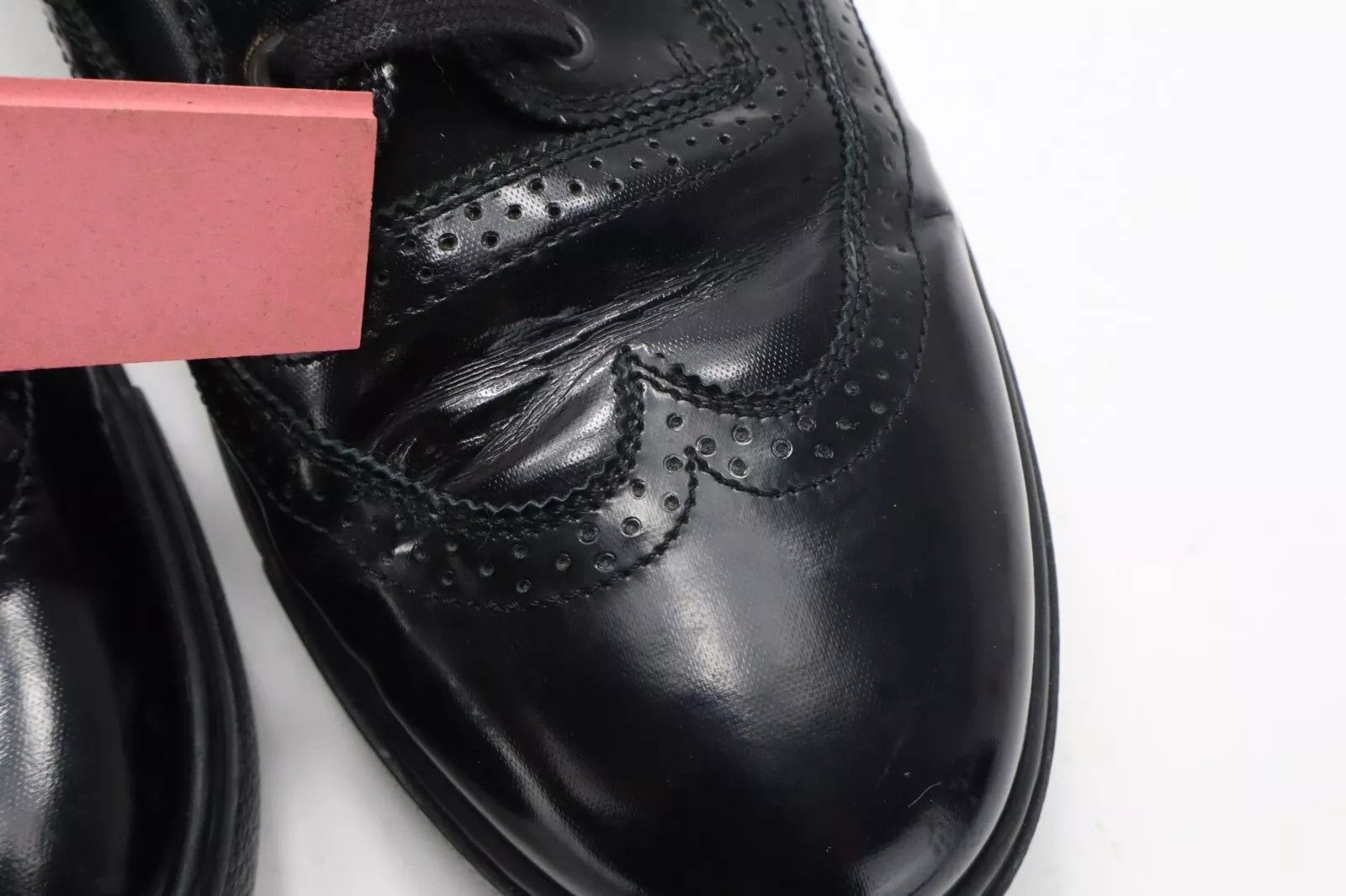 Giorgio Armani GIORGIO ARMANI Shoes Men's EU 43 Black Leather Almond Toe Size US 10 / EU 43 - 15 Thumbnail