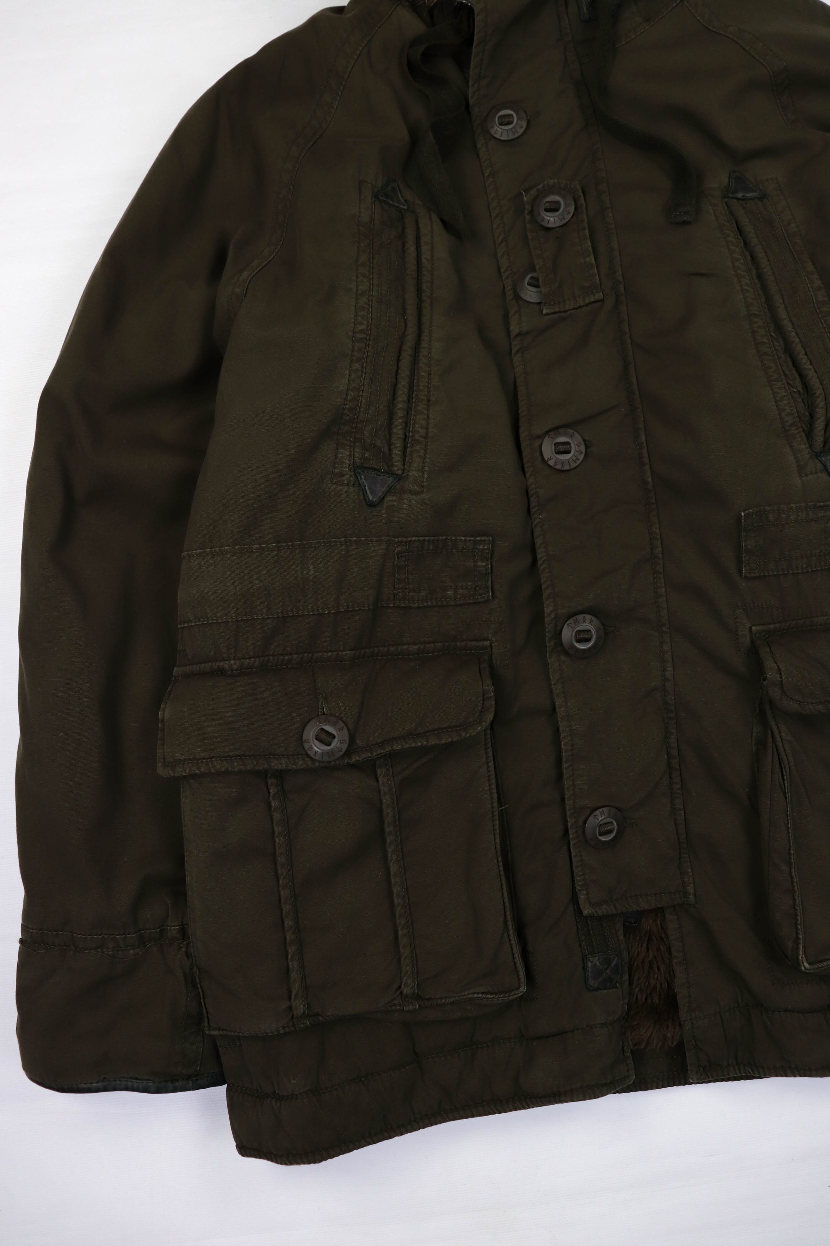 Vintage Thor Steinar Pfadfinder Nordic Comp. Khaki Hooded Parka Size US XL / EU 56 / 4 - 4 Thumbnail