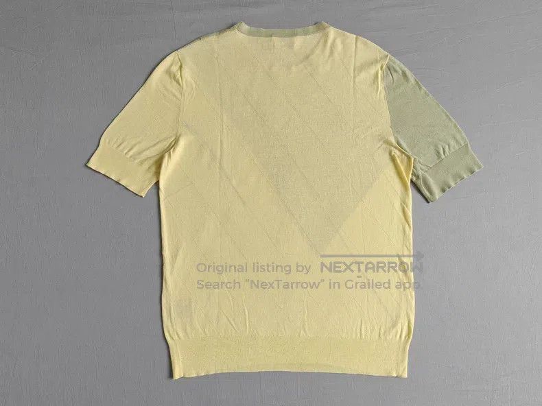 Hermes Hermes Knit short-sleeved t-shirt, light yellow, 100% Sea Size US M / EU 48-50 / 2 - 6 Thumbnail