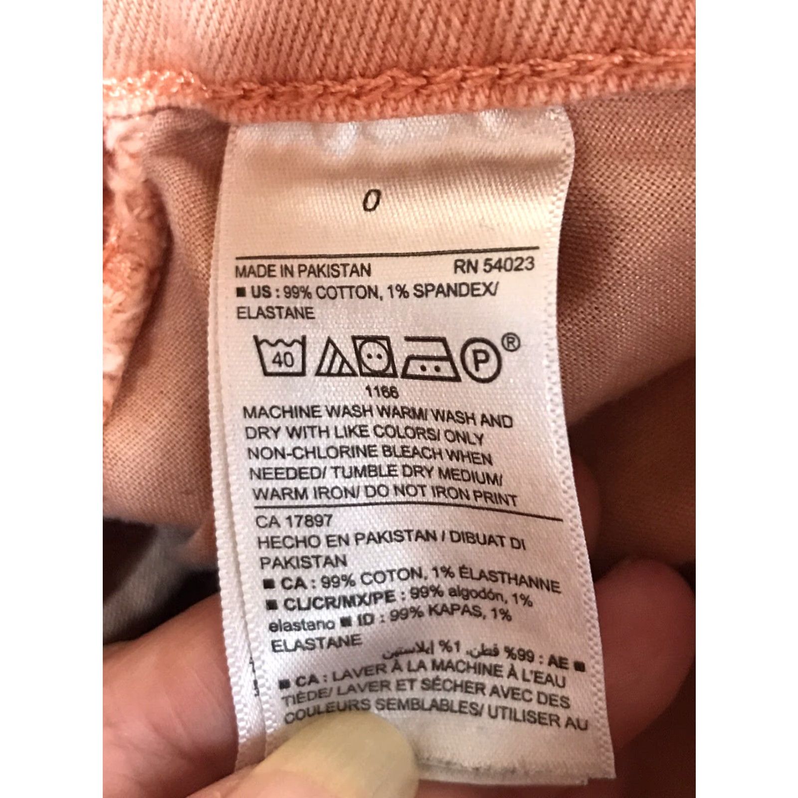 Old Navy Old Navy Orange Wash Boyfriend Jean Shorts Womens Size 0 Mid-Rise Cuffed Denim Lightweight Casual Size 25" / US 0 / IT 36 - 4 Thumbnail