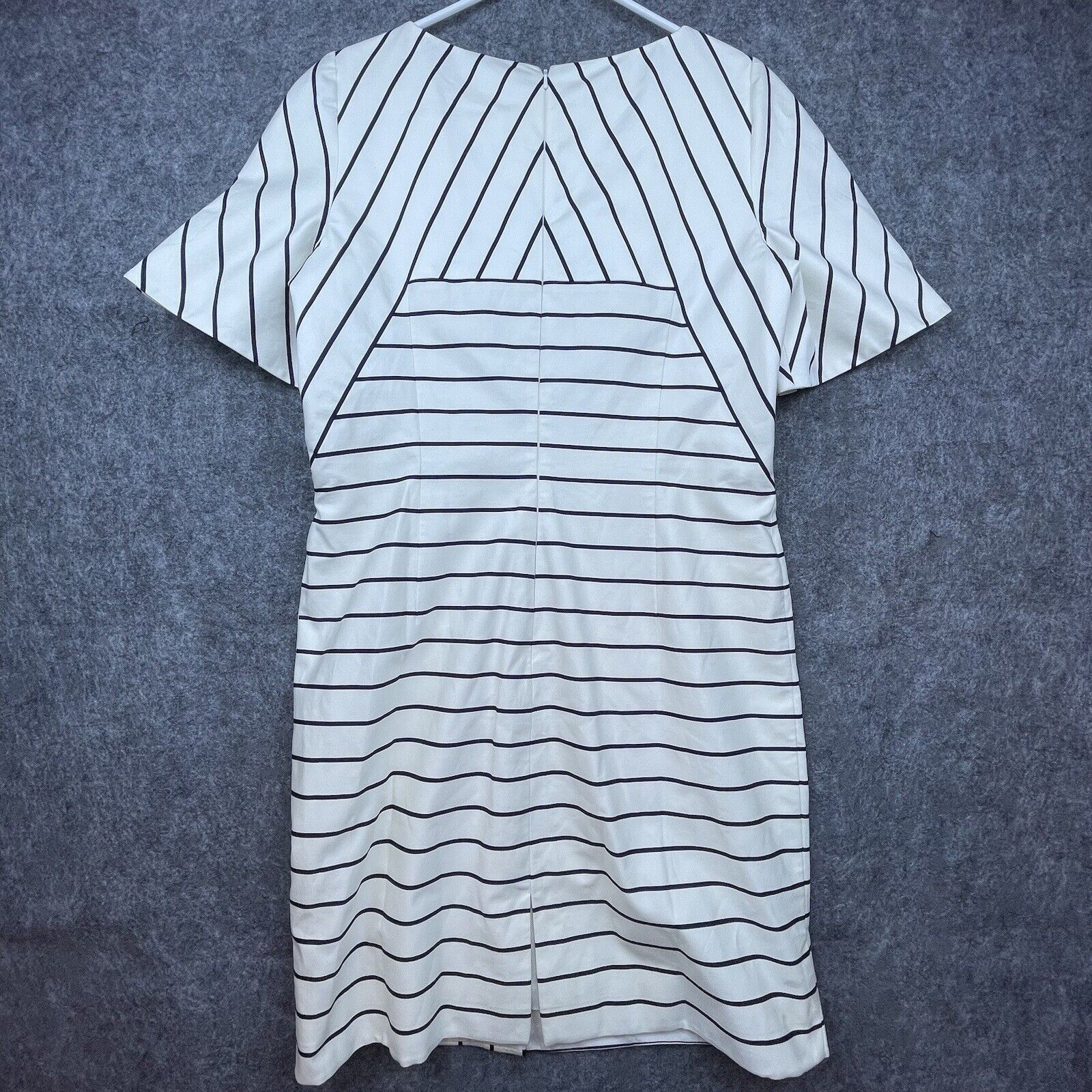Karen Millen Karen Millen Dress Womens 10 White Navy Striped Nautical Size L / US 10 / IT 46 - 2 Thumbnail