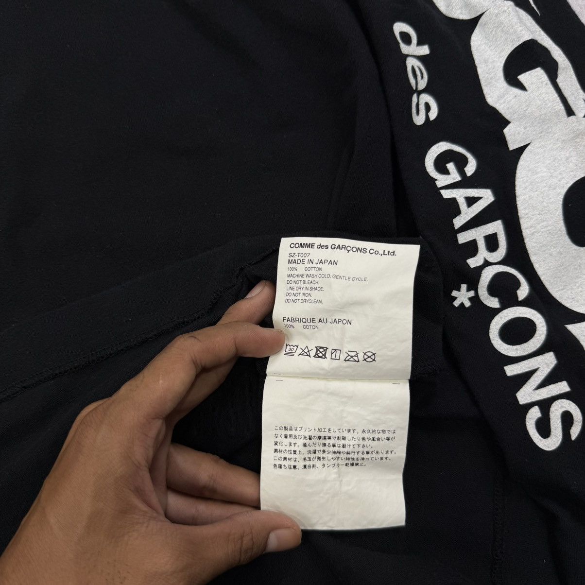 Comme des Garcons Comme des Garcons AD2018 longsleeve black Size US XL / EU 56 / 4 - 7 Thumbnail