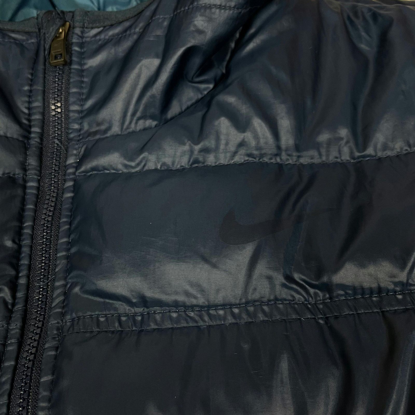 Nike × Vintage Nike Swoosh 550 Mens Navy Polyester Full Zip Puffer Jacket M Size US M / EU 48-50 / 2 - 6 Thumbnail