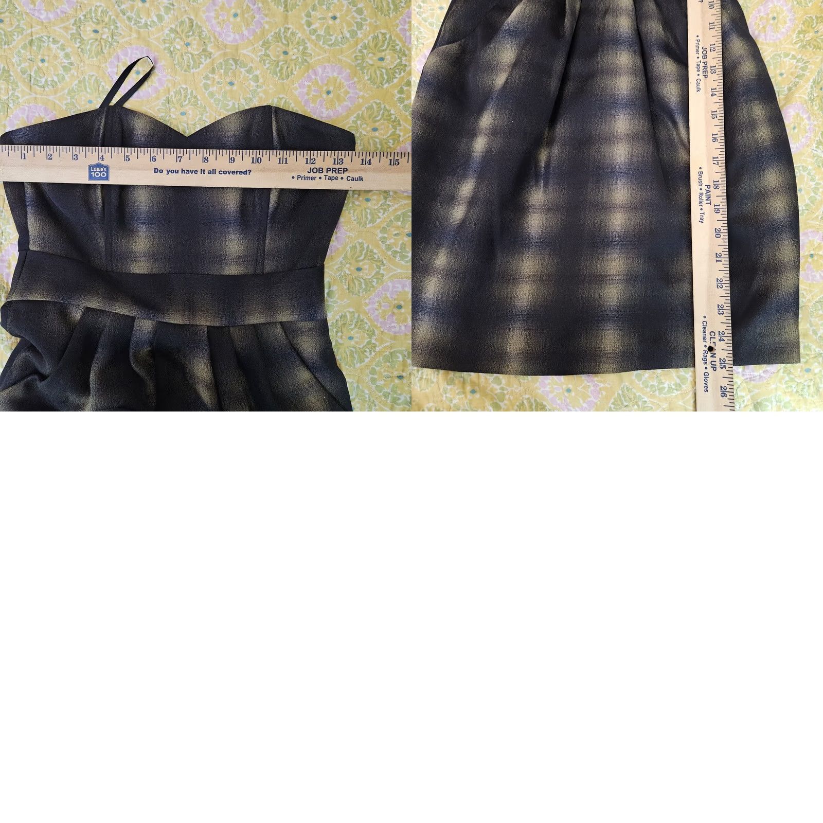 H&M H&M Women's Brown Plaid Off the Shoulder Dress Size 2 New Preppy A-Line Sleeveless Casual Summer Spring Fall Winter Shirt Size XS / US 0-2 / IT 36-38 - 8 Thumbnail