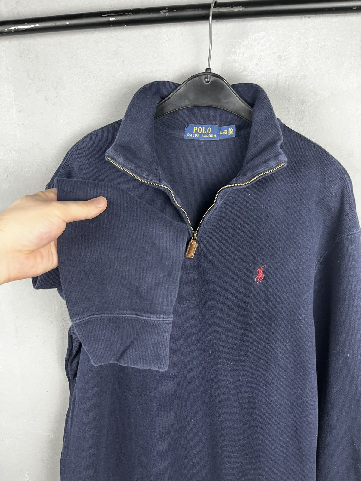 Polo Ralph Lauren × Ralph Lauren × Vintage Polo Ralph Lauren zip sweatshirt Size US L / EU 52-54 / 3 - 6 Thumbnail