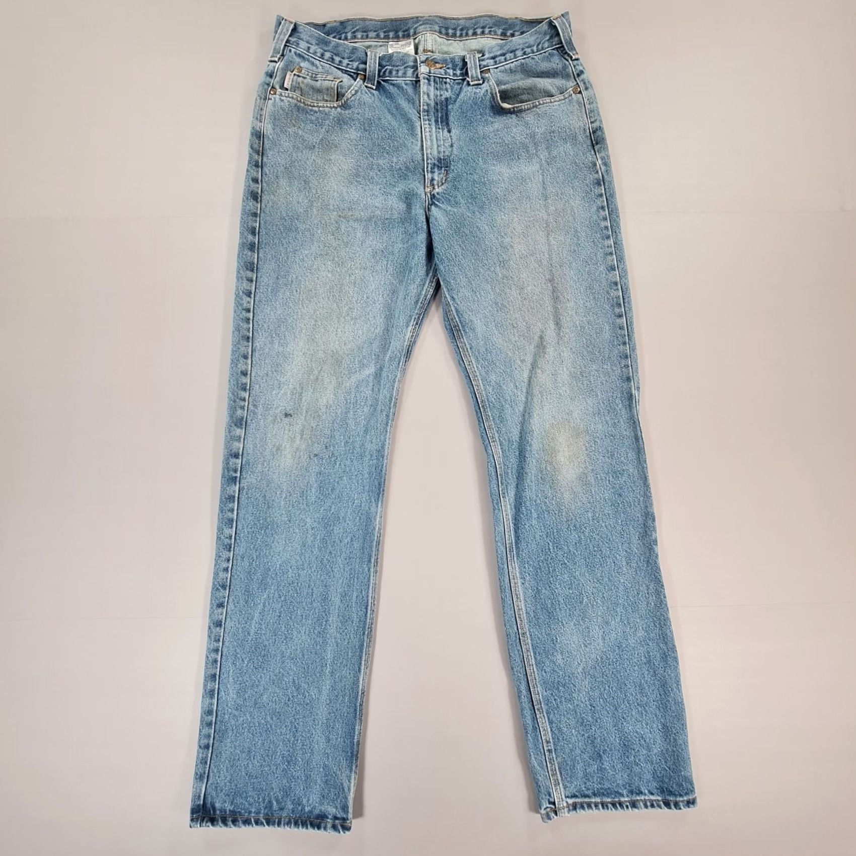Carhartt Carhartt Mens Jeans Blue W38 L34 Relaxed Straight Denim B480 DVB Jeans Boys? Size US 38 / EU 54 - 2 Thumbnail