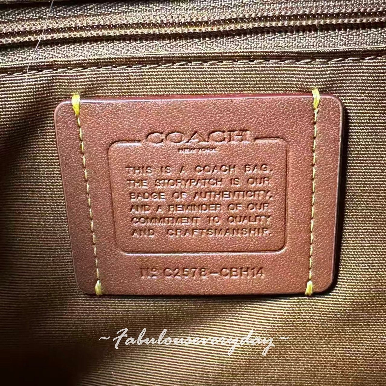 Coach Coach Smith Tote Bag 24 Crossbody Leather/Gold/Denim Multi Size ONE SIZE - 7 Thumbnail