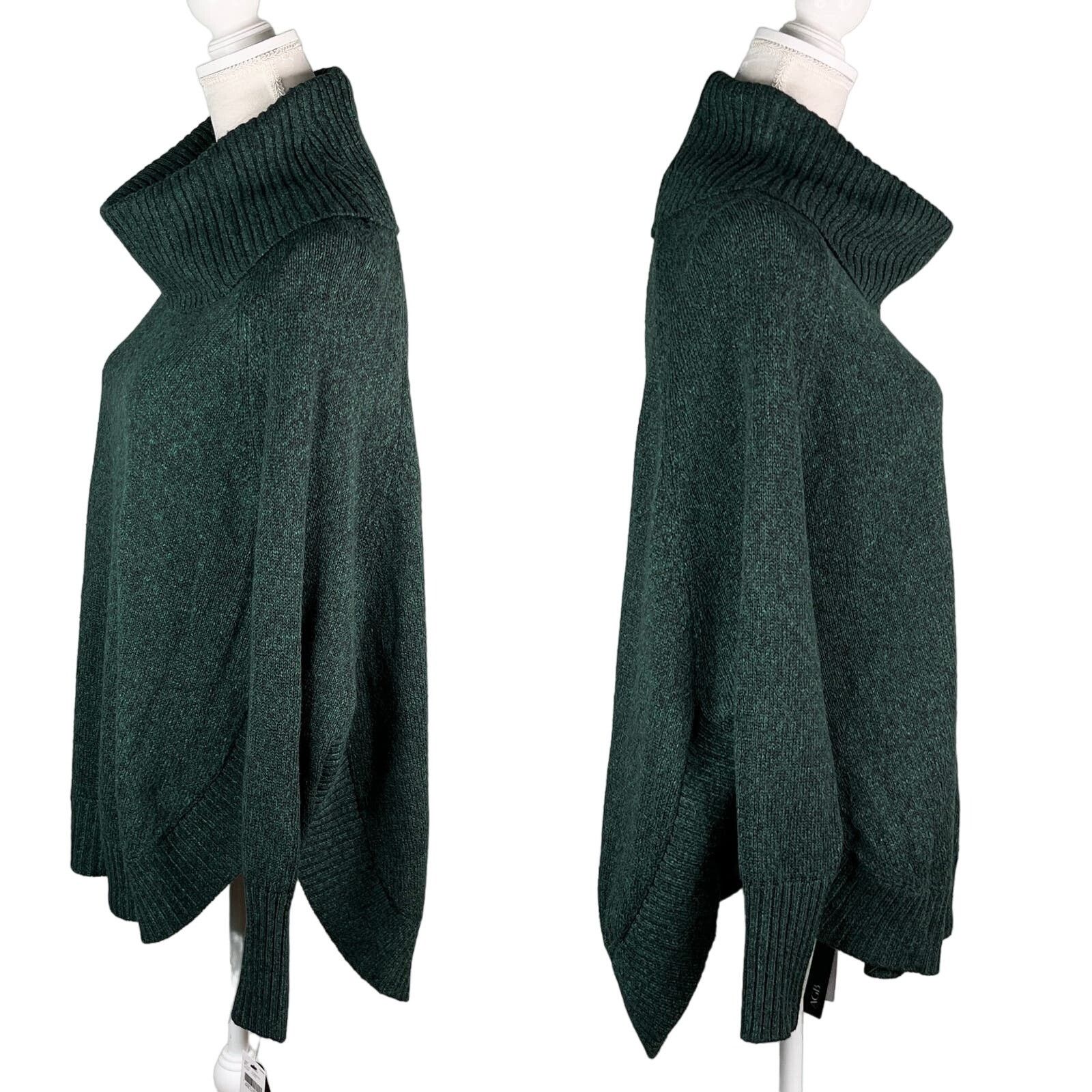 Other AGB Sweater Pine Green Cowl Dolman Sleeves M Oversized New Size M / US 6-8 / IT 42-44 - 3 Thumbnail