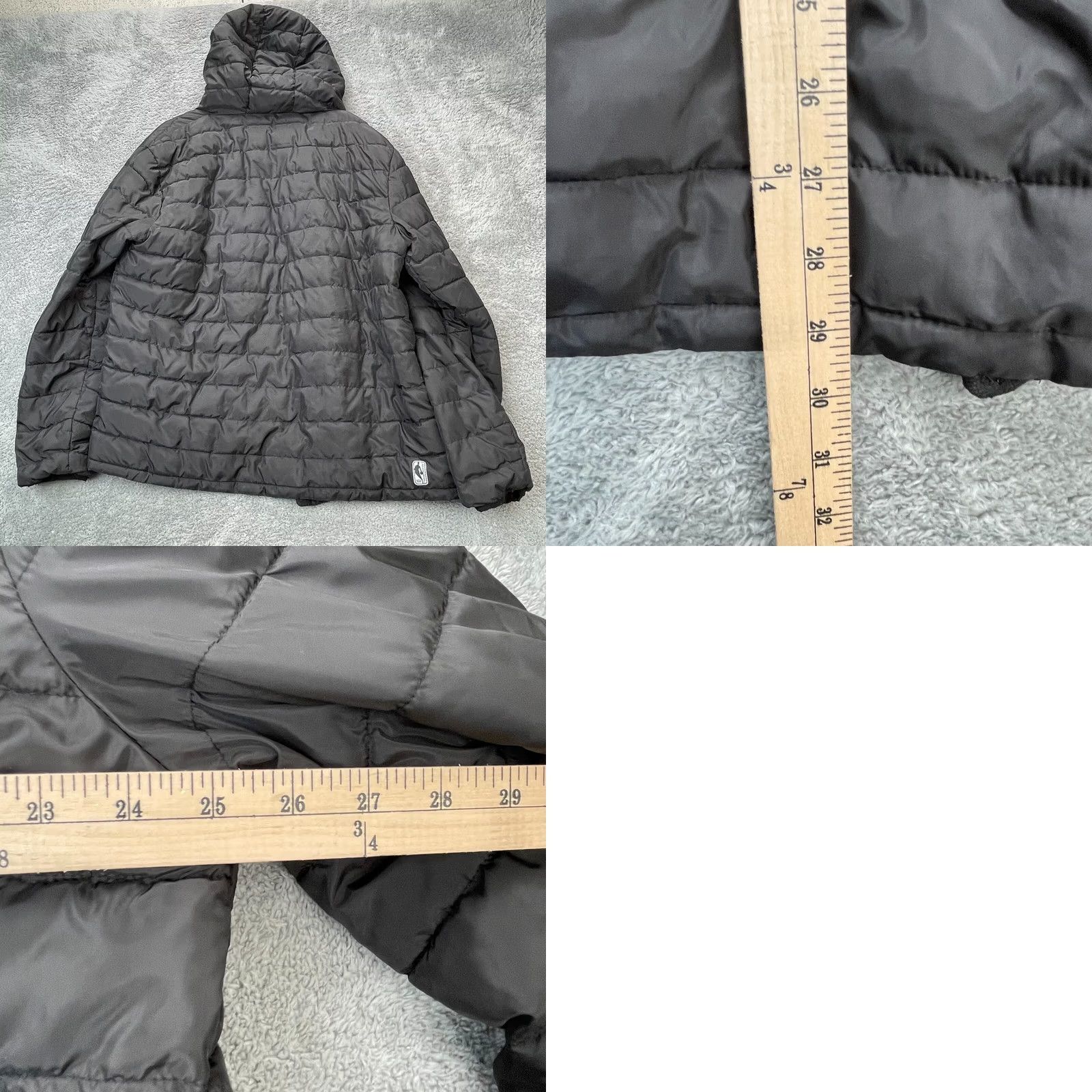 NBA NBA Jacket Black Puffer Coat Insulated Hooded Full Zip Logo XL Mens Size US XL / EU 56 / 4 - 8 Thumbnail