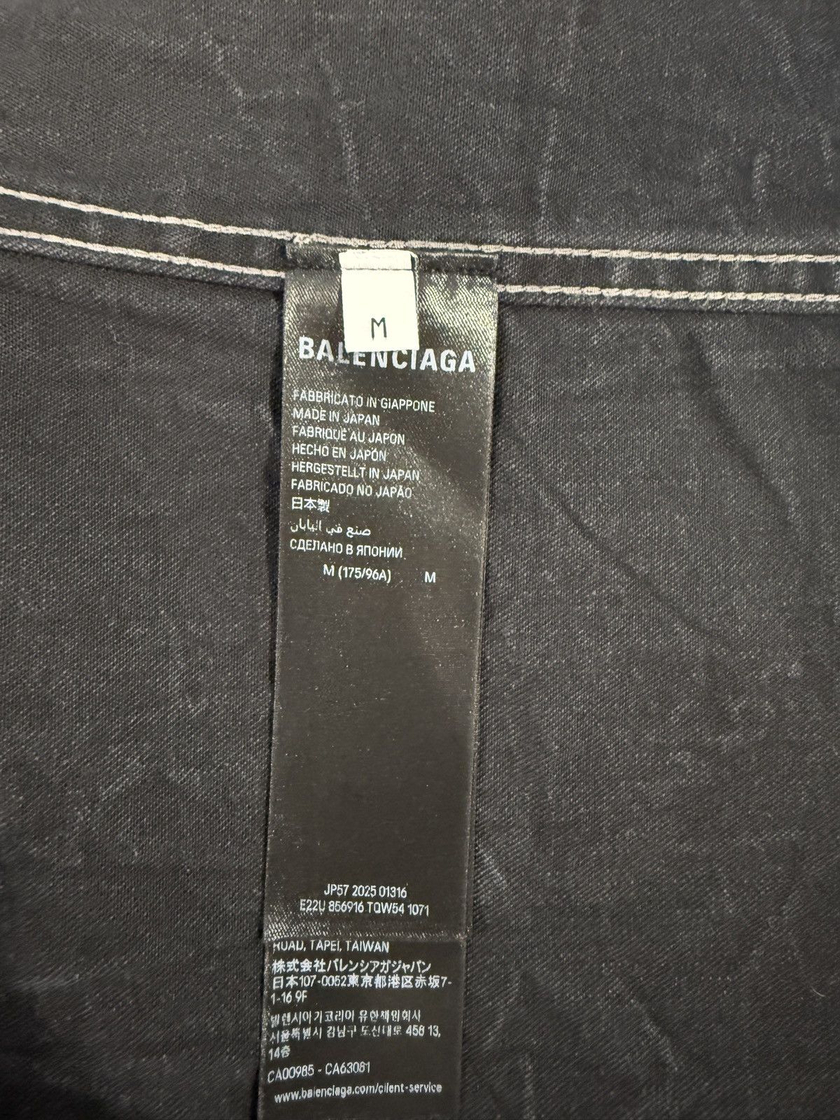 Balenciaga Balenciaga D-Ring Cargo Shirt in Black Size US M / EU 48-50 / 2 - 4 Thumbnail
