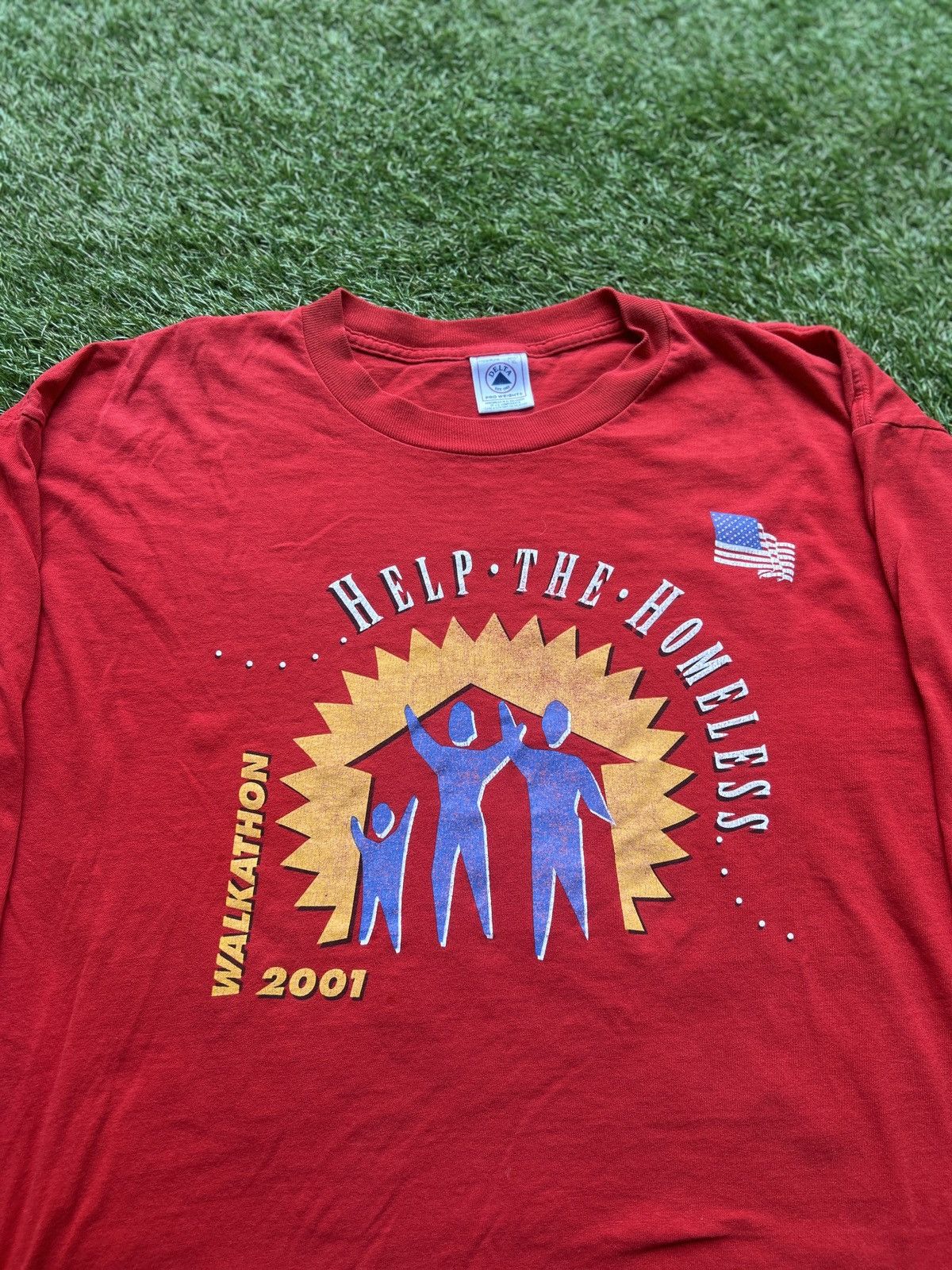 Vintage VINTAGE 2001 HELP THE HOMELESS WALKATHON LONG SLEEVE TEE Size US XL / EU 56 / 4 - 2 Thumbnail