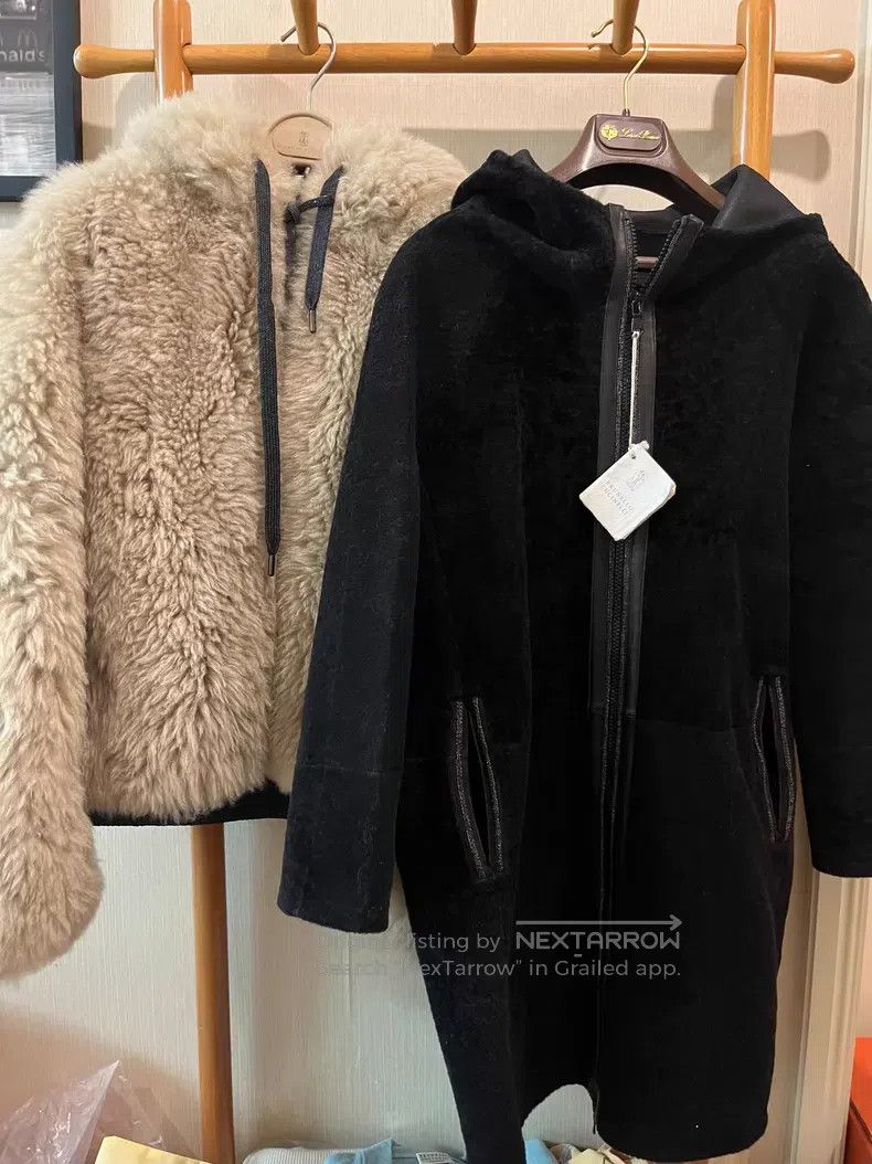 Brunello Cucinelli Brunello Cucinelli Double-faced Leather and Fur Coat Size XS / US 0-2 / IT 36-38 - 1 Thumbnail