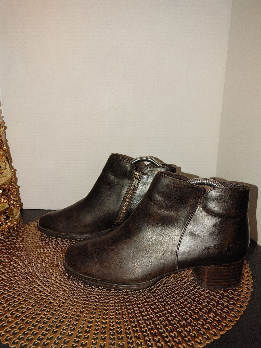 Born Born Kenzie Leather Ankle Booties Size 7M Size US 7 / IT 37 - 1 Thumbnail