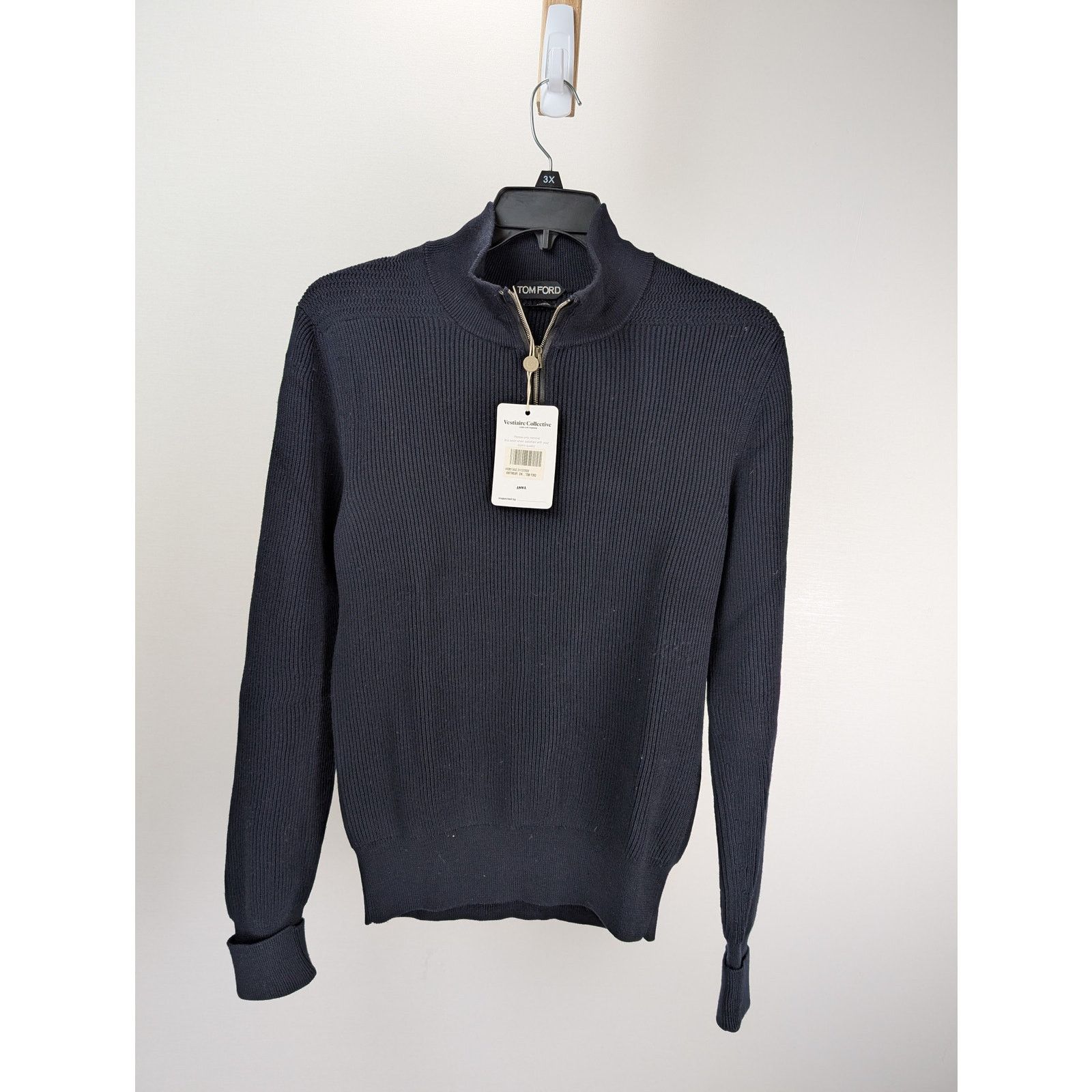 Tom Ford o1rshd1 CC20 Knitwear Sweatshirt in Blue Size US M / EU 48-50 / 2 - 1 Thumbnail