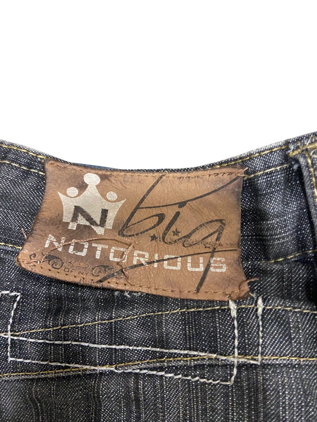 Rap Tees × Vintage Vintage Notorious BIG Jeans Mens 34x30 Black Denim Baggy Fit Size US 34 / EU 50 - 3 Thumbnail