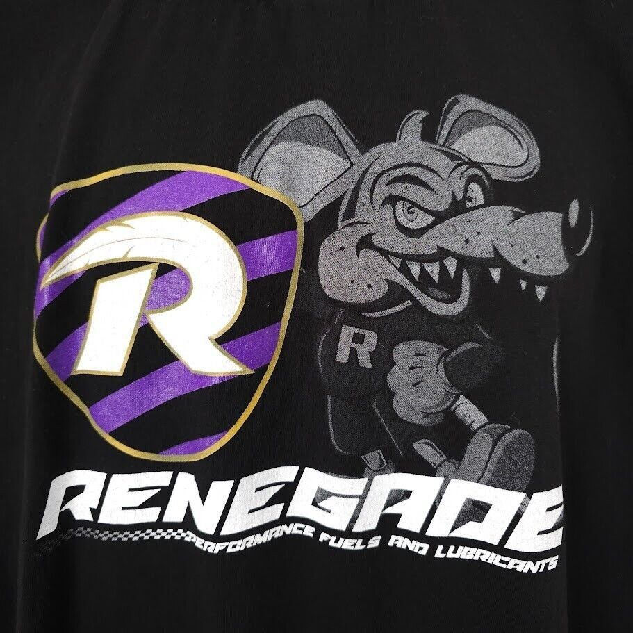 Hanes Renegade Racing T Shirt Mens Size XL Black Performance Fuels Size US XL / EU 56 / 4 - 2 Thumbnail
