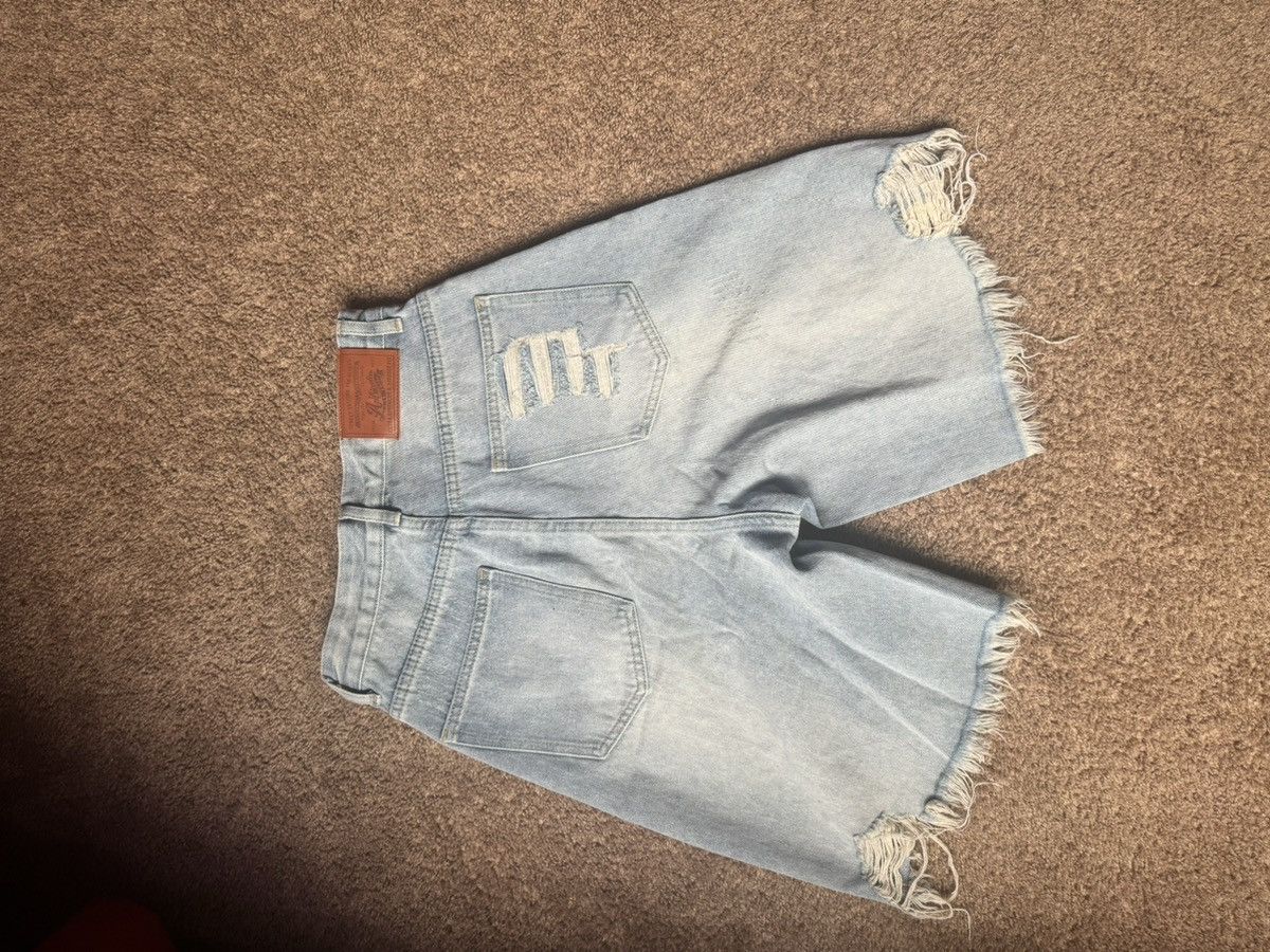 Designer × Vintage Aelfric Eden Rhinestone Application Jorts Size US 26 / EU 42 - 2 Thumbnail