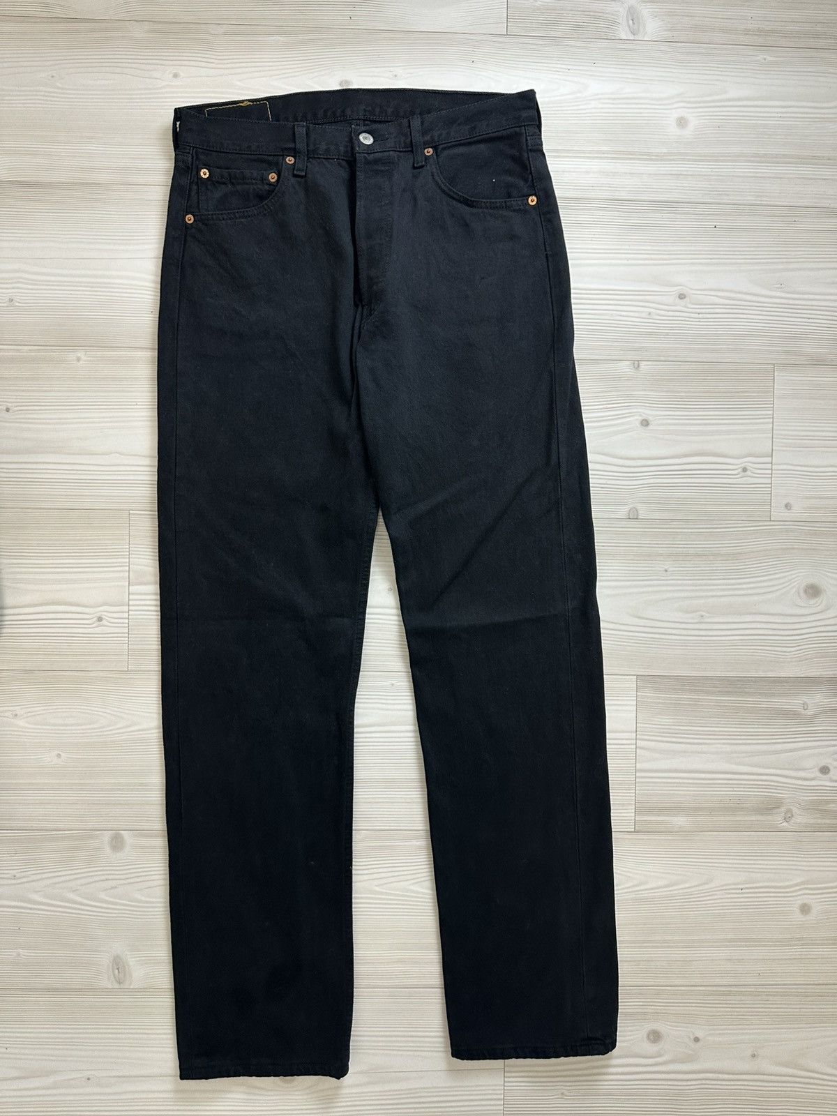 Levi's Vintage Clothing Levis vintage black jeans 501 02’ 34/34 Size US 34 / EU 50 - 1 Thumbnail