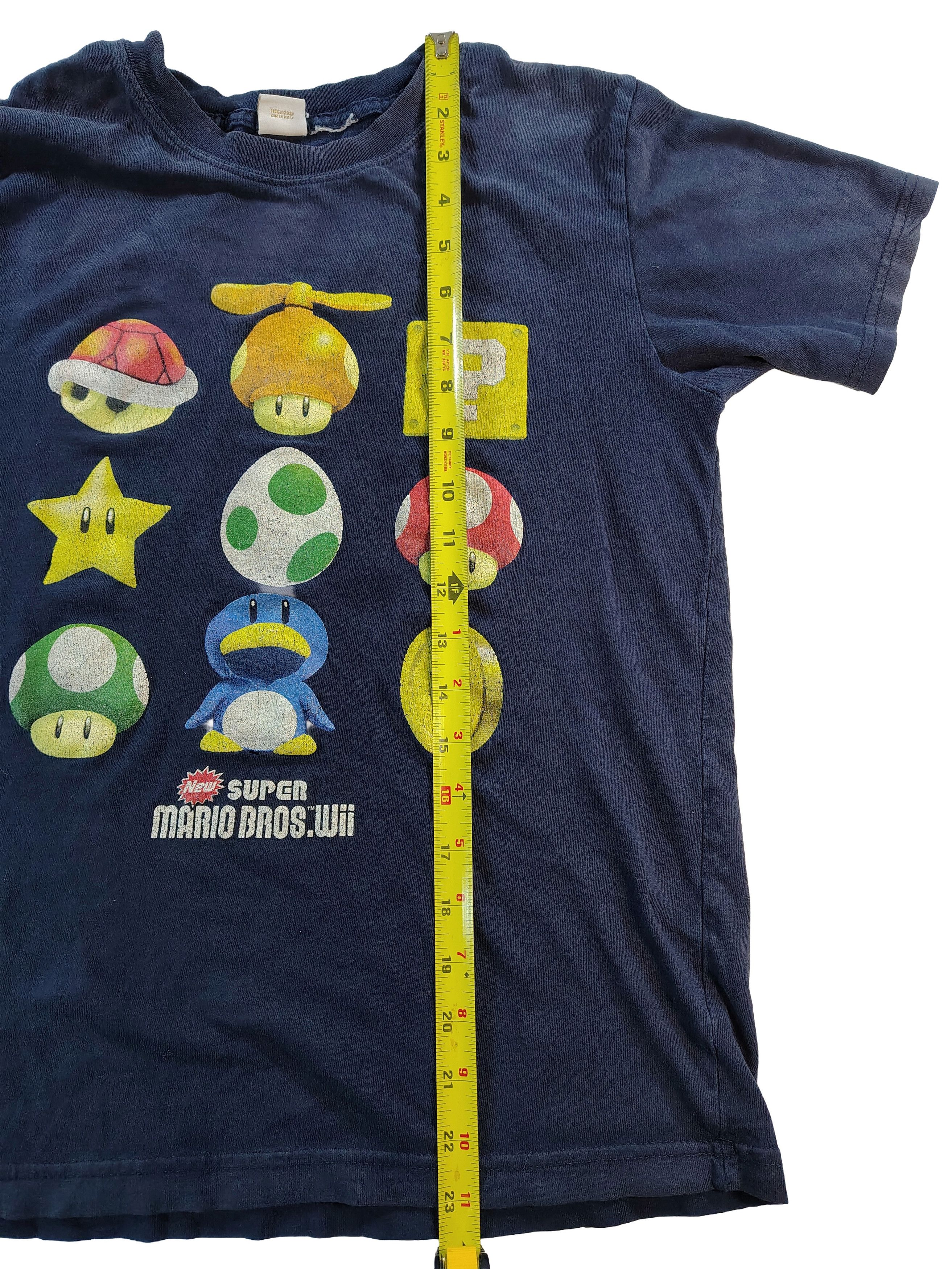 Nintendo Men's Rare Vintage Blue Nintendo Super Mario Bros T-Shirt Size US S / EU 44-46 / 1 - 5 Thumbnail